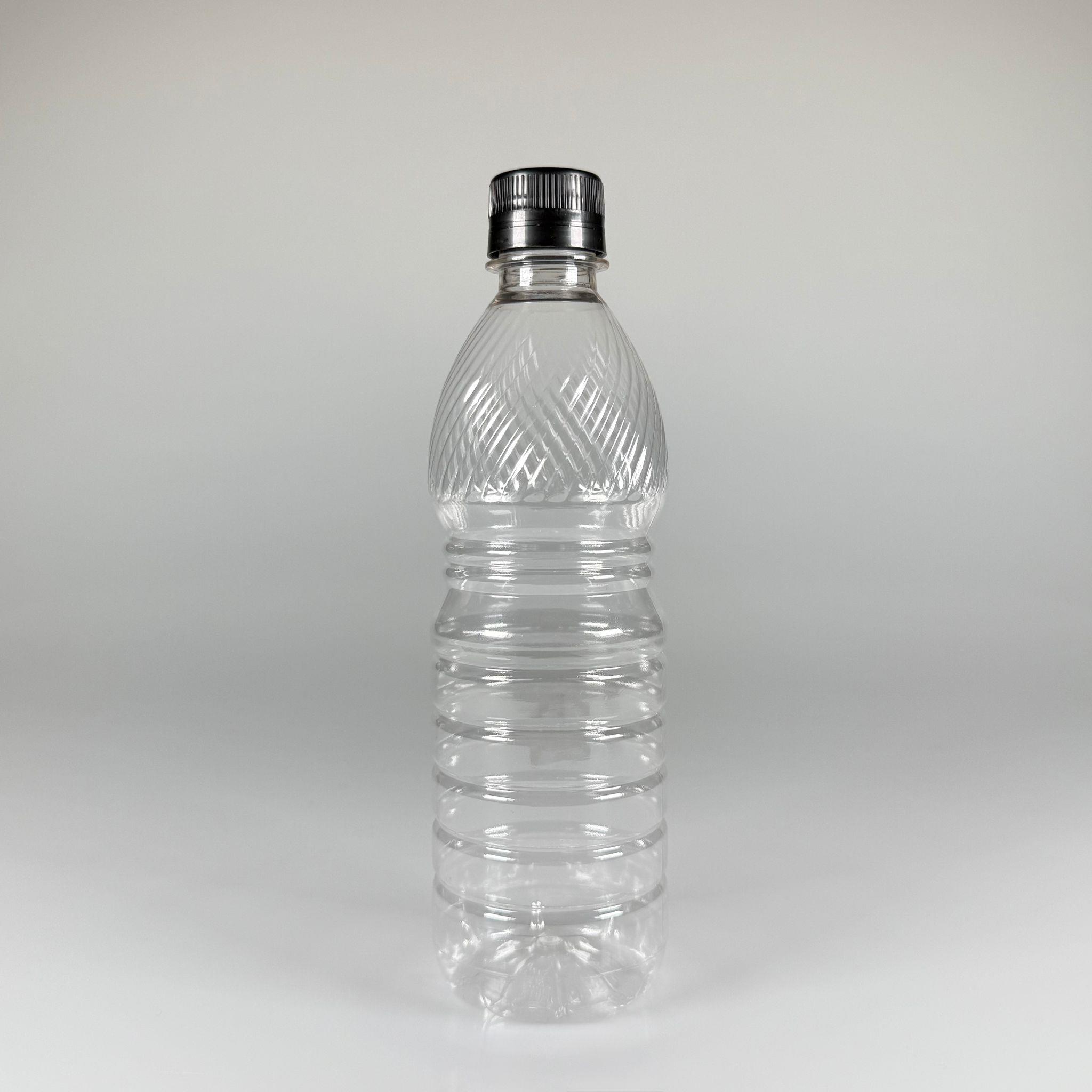 0,5 LT KİLİTLİ KAPAKLI PET ŞİŞE - SİYAH KAPAKLI 500 CC BOŞ PET ŞİŞE