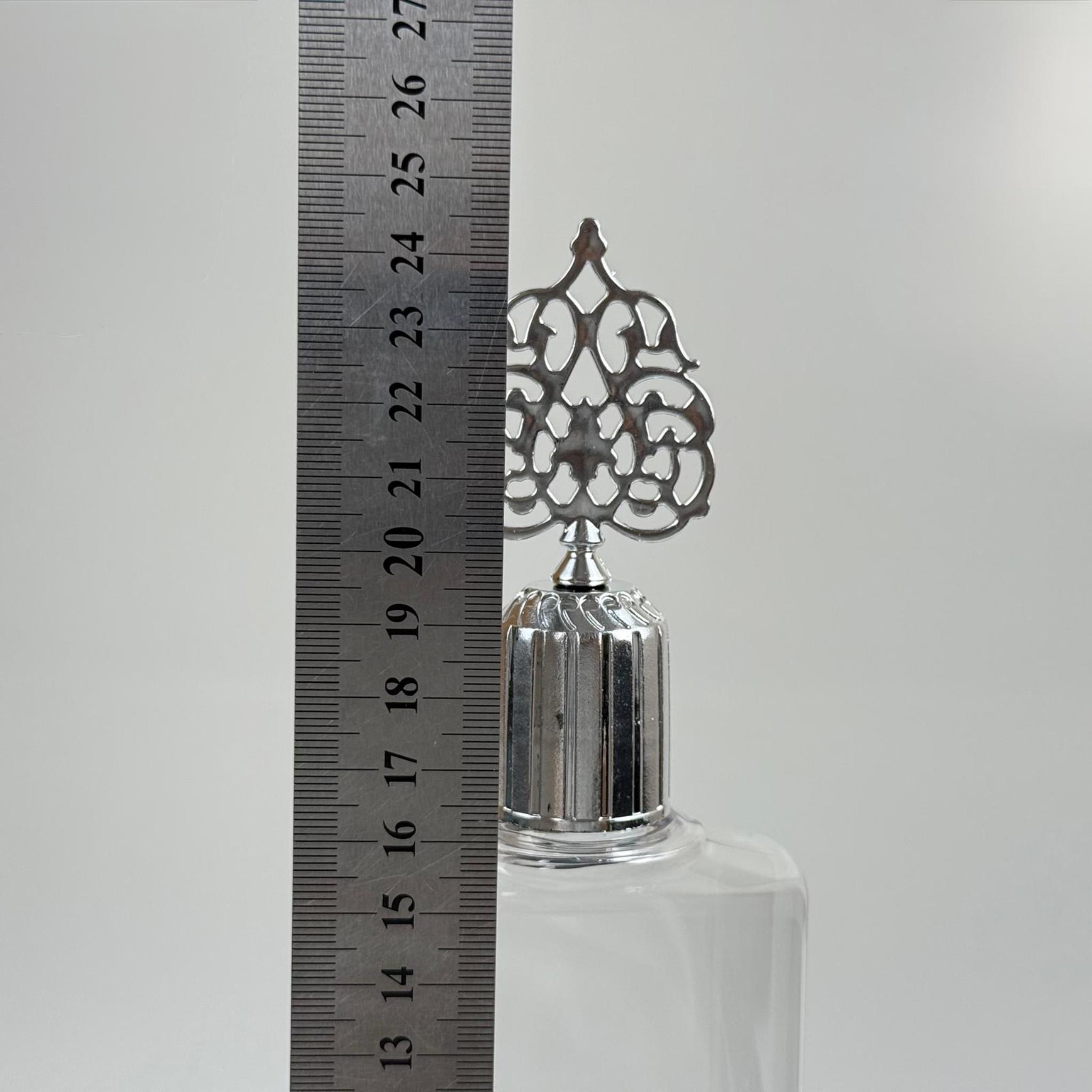 400 CC YASSI MODEL PET ŞİŞE - GÜMÜŞ OSMANLI KAPAKLI TIPALI - 400 ML PLASTİK KOLONYA ŞİŞESİ