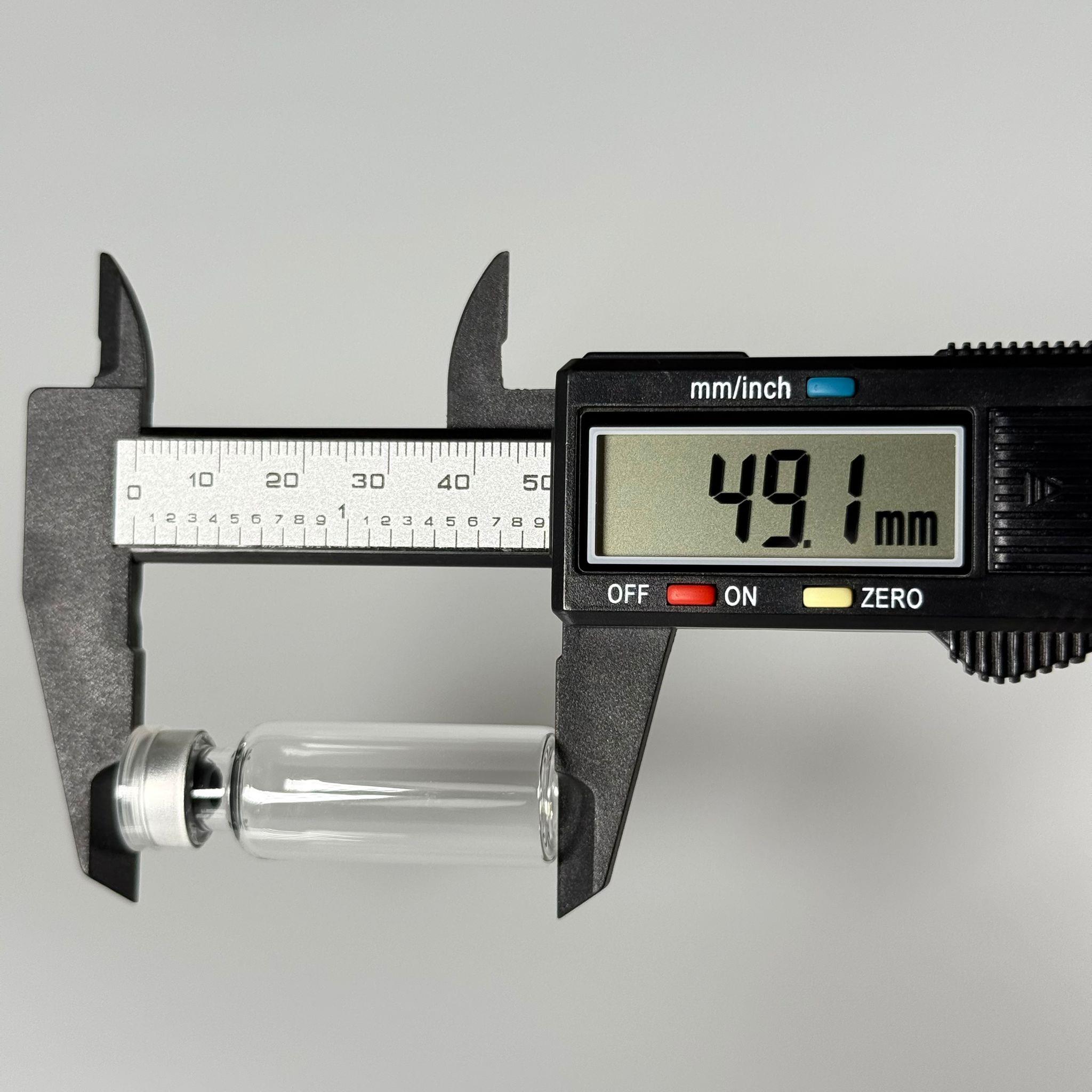 4 ML vial flakon şişe - 13 ağız 4 cc şeffaf cam ilaç şişesi + kauçuk butil enjektör tıpası + gümüş alüminyum kapaklı takım