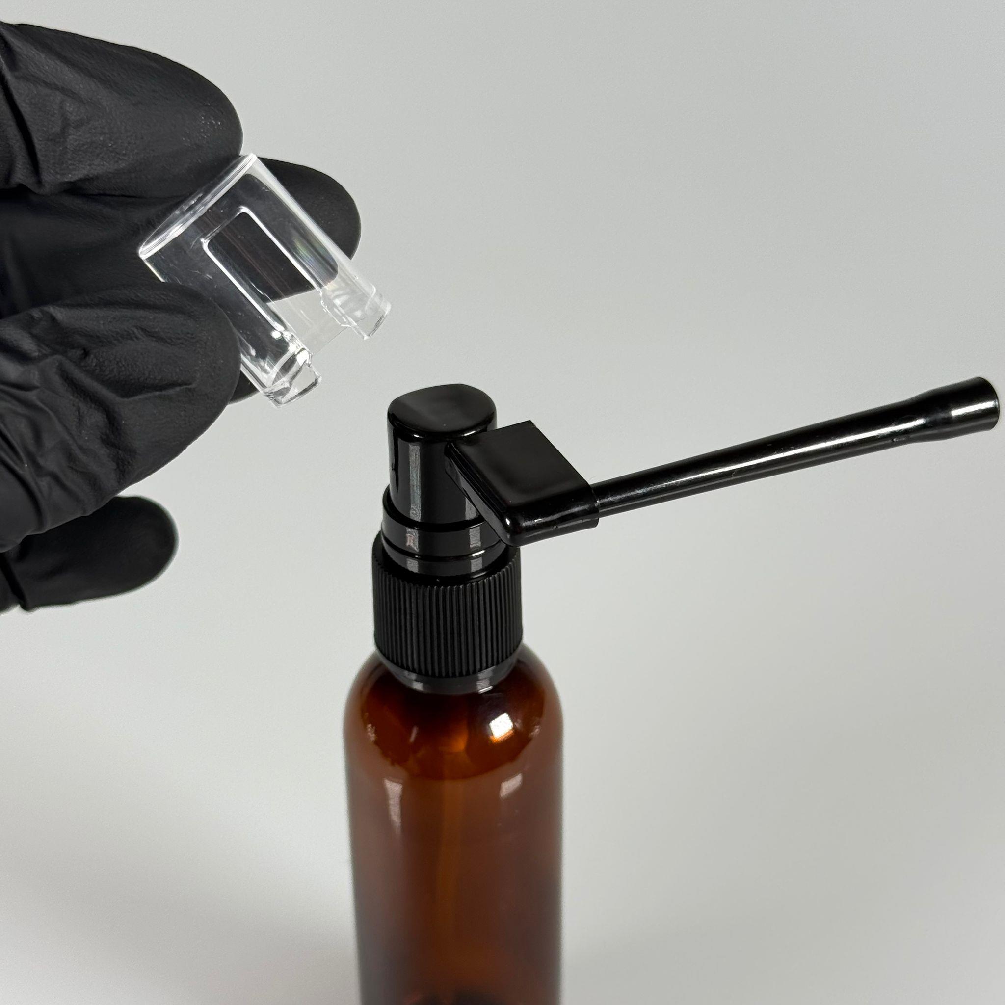 50 ml Farmasötik Plastik Uzun Nozullu Mist Oral Boğaz Spreyli Amber Plastik Şişe - 50 CC SİYAH ORAL BOĞAZ SPREYLİ PET ŞİŞE