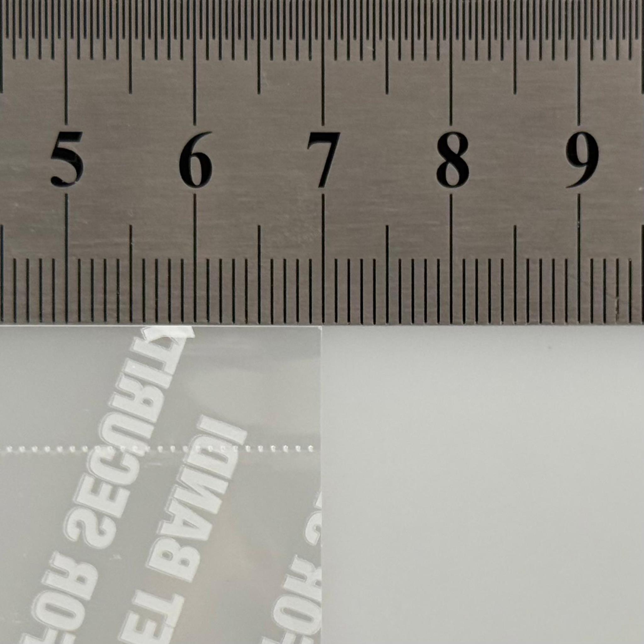 EMNİYET BANDI 110 MM AĞIZ UYUMLU - 100 GR - (YAKLAŞIK 58 ADET) - YAZILI - KAVANOZ GARANTİ BANTI - ŞİŞE EMNİYET BANDI - KAVANOZ GÜVENLİK BANDI