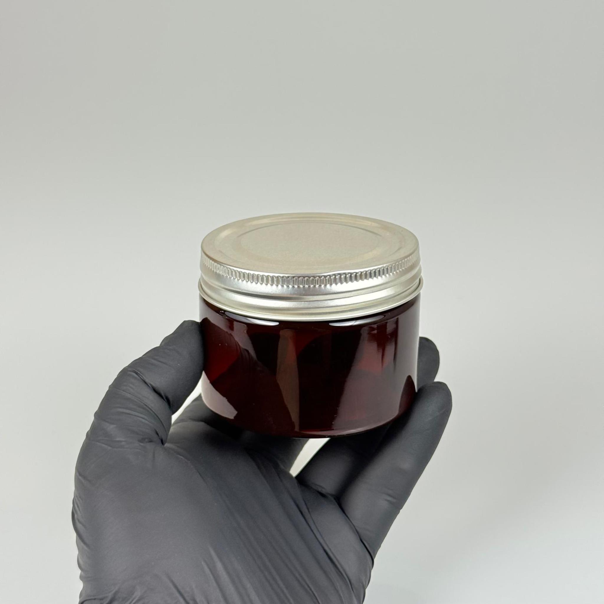 150 ML SERT PET KAVANOZ + GÜMÜŞ METAL KAPAK + İÇ TIPA - 150 CC KALIN AMBER PLASTİK KAVANOZ GÜMÜŞ METAL KAPAKLI İÇ TIPALI TAKIM - KREM KAVANOZLARI