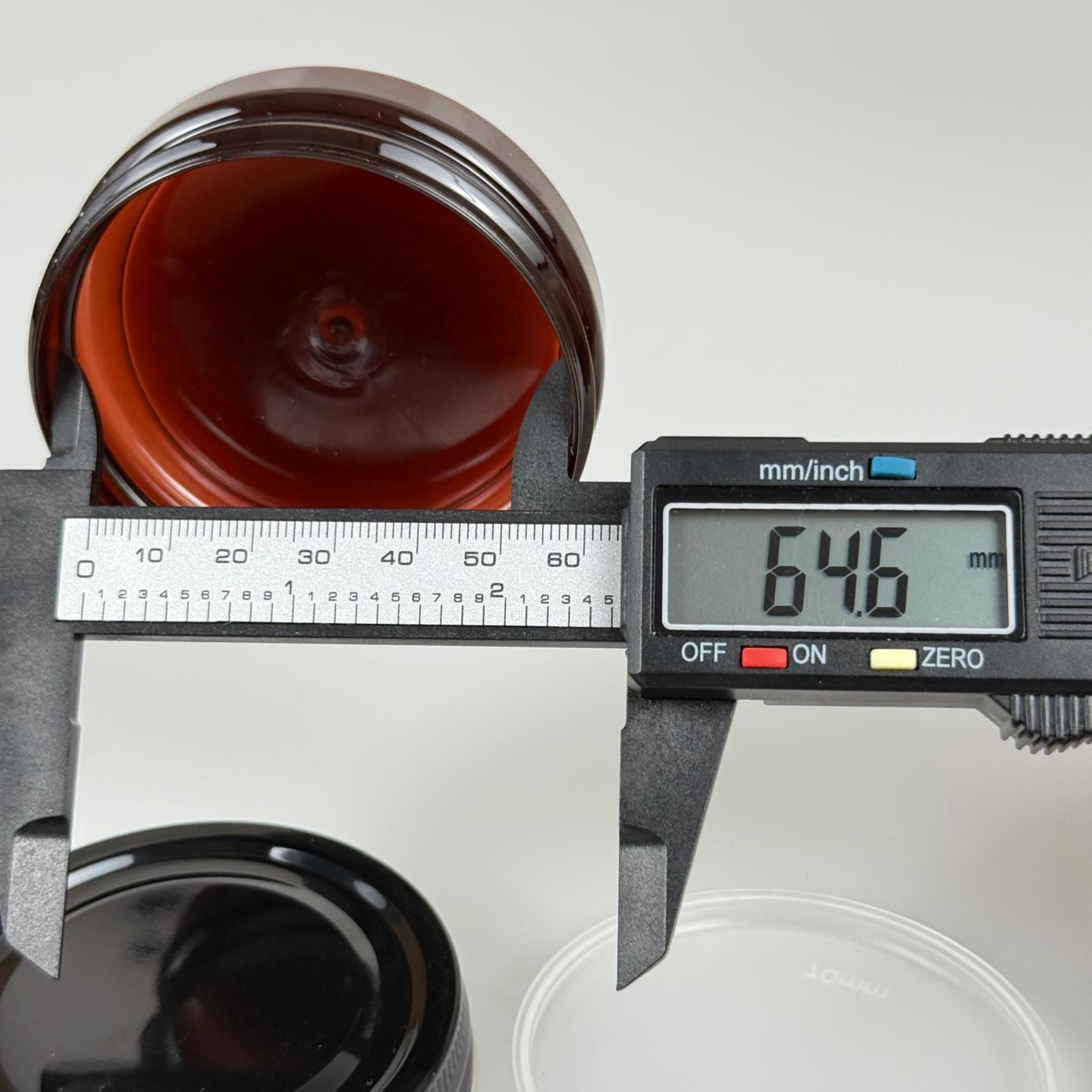 50 ML SERT PET KAVANOZ + SİYAH METAL KAPAK + İÇ TIPA - 50 CC KALIN AMBER PLASTİK KAVANOZ SİYAH METAL KAPAKLI İÇ TIPALI TAKIM - KREM KAVANOZLARI