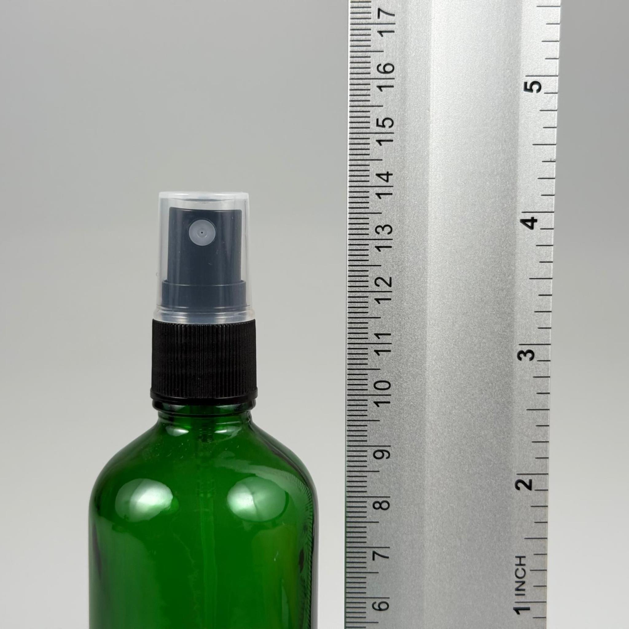 100 CC YEŞİL CAM ŞİŞE SİYAH SPREYLİ TAKIM - 100 ML SPREYLİ ŞİŞE