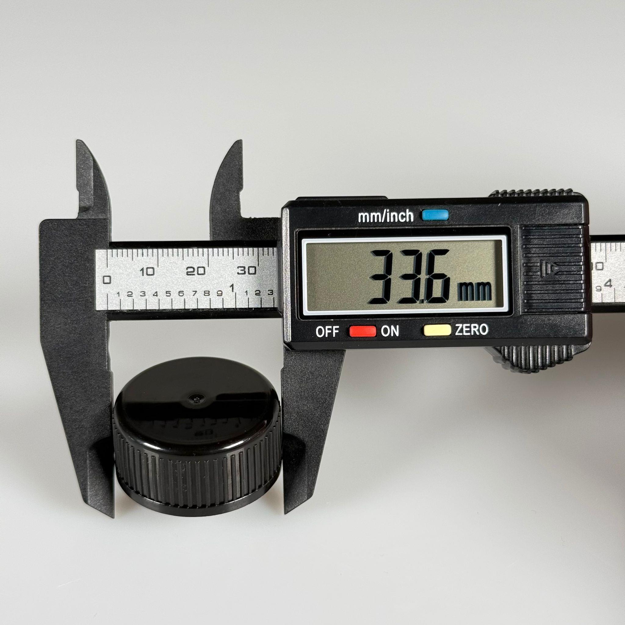 31 MM VİDALI PLASTİK KAPAK SİYAH - KÖPÜK CONTALI (MARASKA, DORİKA.  KULPLU GALON ŞİŞE - VİDALILAR UYUMLU) - bericap SK 31.5/16 PE/PVDC SIYAH 240 (BANTSIZ)