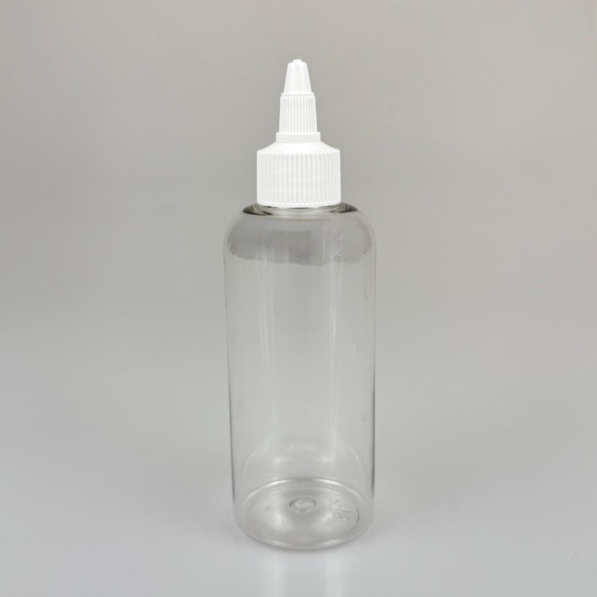 YAĞ, SOS, ACI SOS, SİRKE, SRIRACHA, MÜREKKEP, TUTKAL AKITICI VB BOŞ ŞİŞELERİ - BEYAZ SİVRİ TWİST AKITICI KAPAK + 200 ML OVAL PET PLASTİK ŞİŞE TAKIM