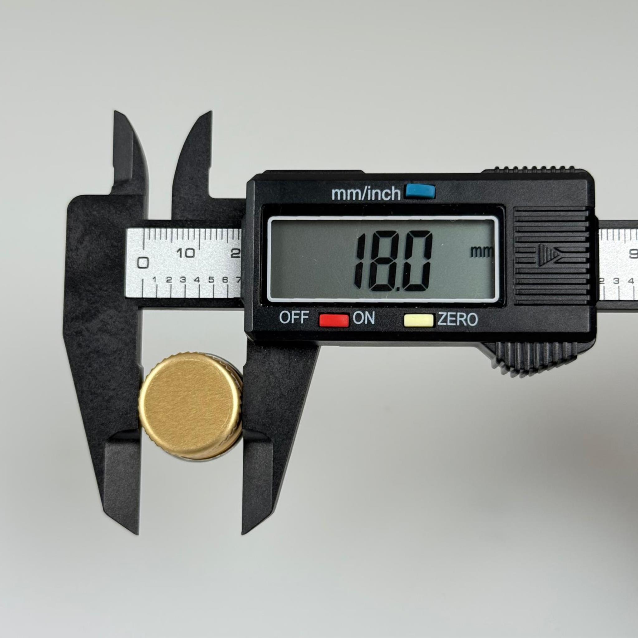 18 MM VİDALI GOLD ALÜMİNYUM KAPAK