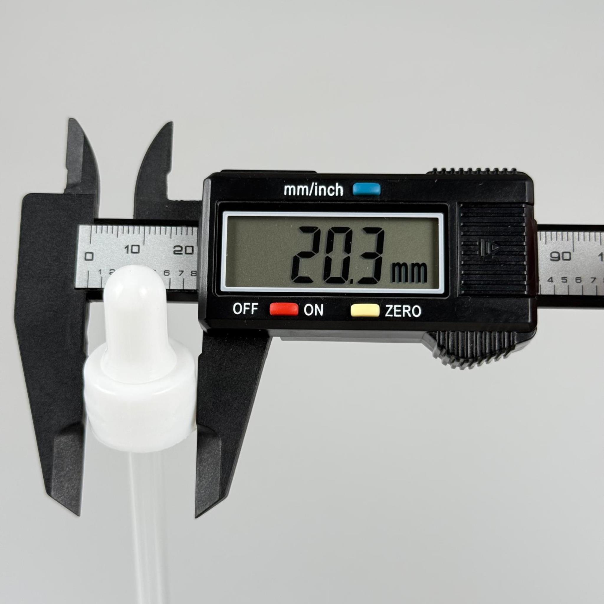 18 MM CAM DAMLALIKLI TAKIM - BEYAZ EMZİK +  DELİKLİ PLASTİK DÜZ BEYAZ KAPAK + 140 MM CAM PİPET