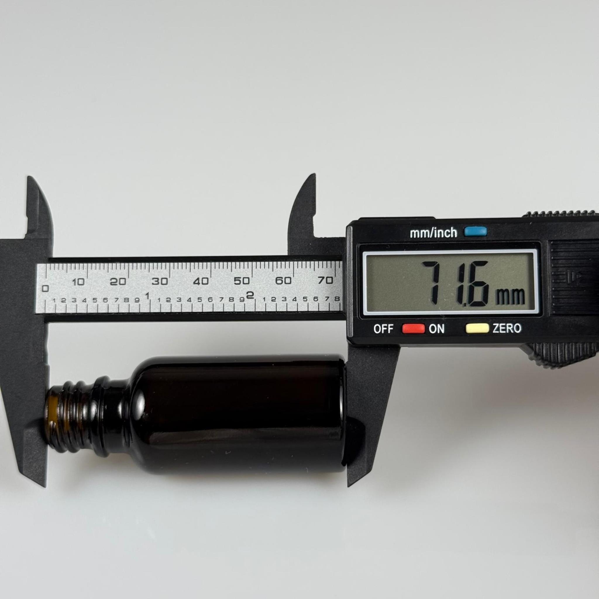 20 CC KOYU AMBER !!ÜST KALİTE!! CAM ŞİŞE 18 MM
