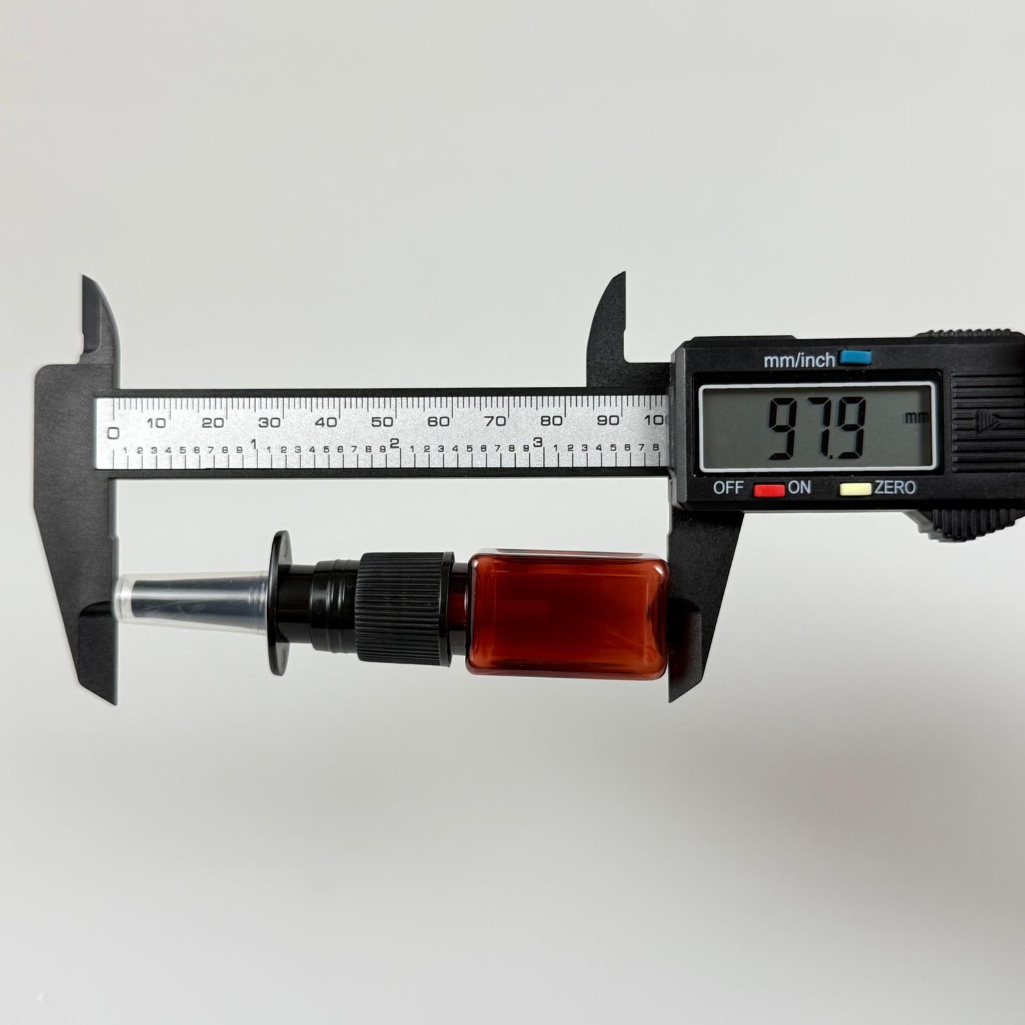 10 CC AMBER KARE PET ŞİŞE- SİYAH NAZAL BURUN SPREYLİ 10 ML PLASTİK ŞİŞE
