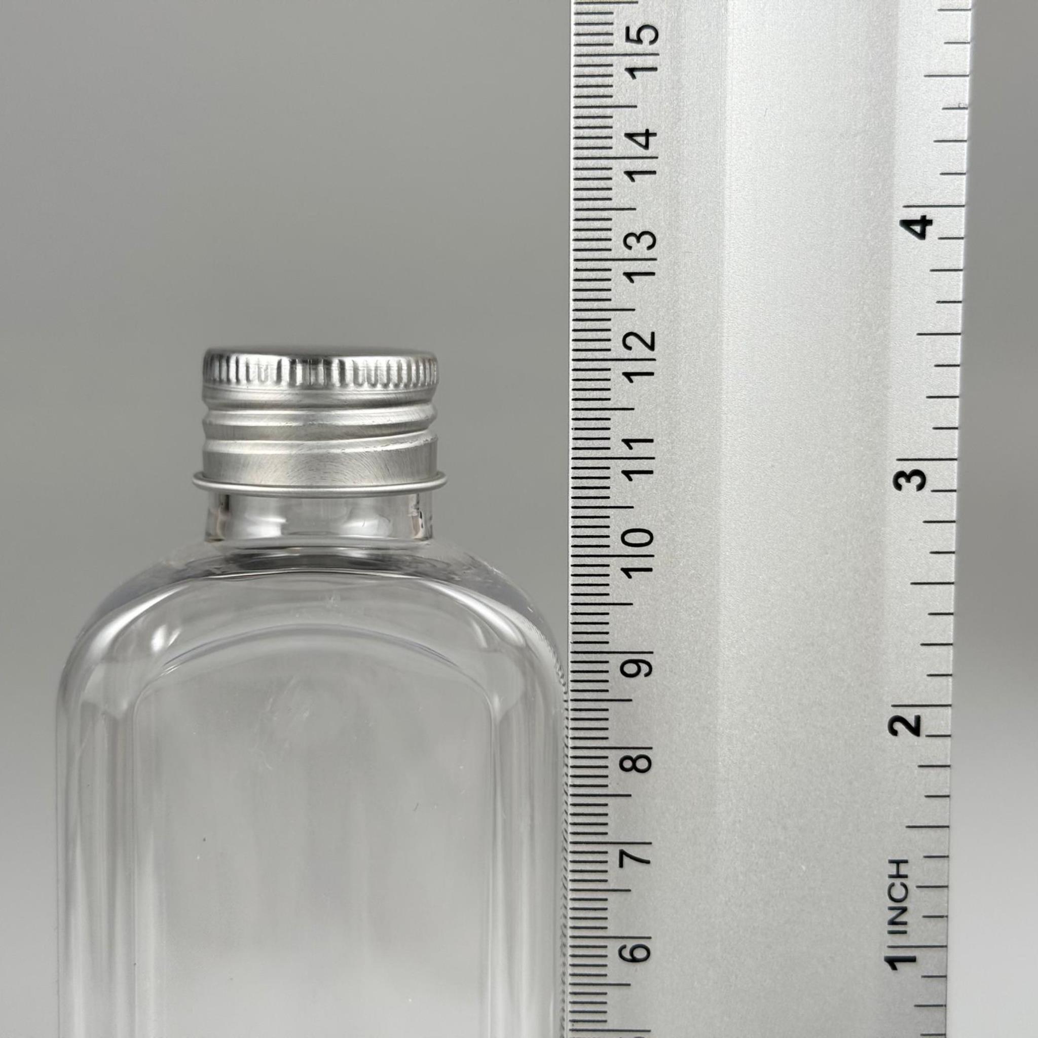 140 CC YASSI KÖŞELİ MODEL ŞEFFAF PET ŞİŞE (24 AĞIZ) + KÖPÜK CONTALI GÜMÜŞ METAL ALÜMİNYUM KAPAK TAKIM - 140 ML KAPAKLI PLASTİK ŞİŞELER