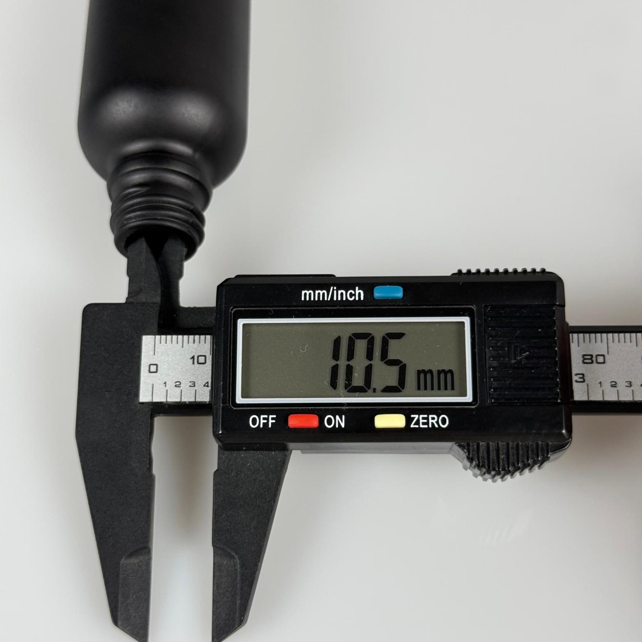 30 CC SİYAH MAT CAM ŞİŞE 18 MM İTHAL