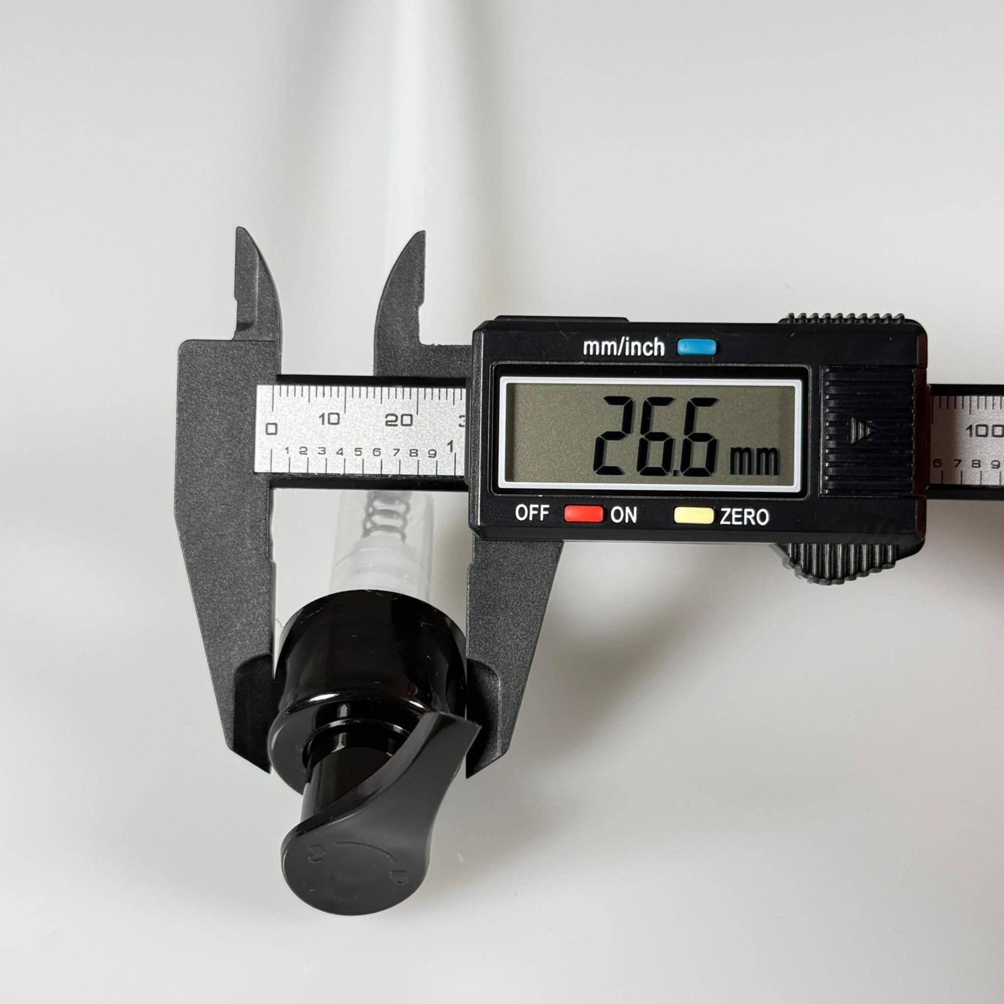 24 MM POMPA KİLİTLİ SİYAH - SIVI SABUN POMPASI - UZUN HORTUMLU (30 CM)