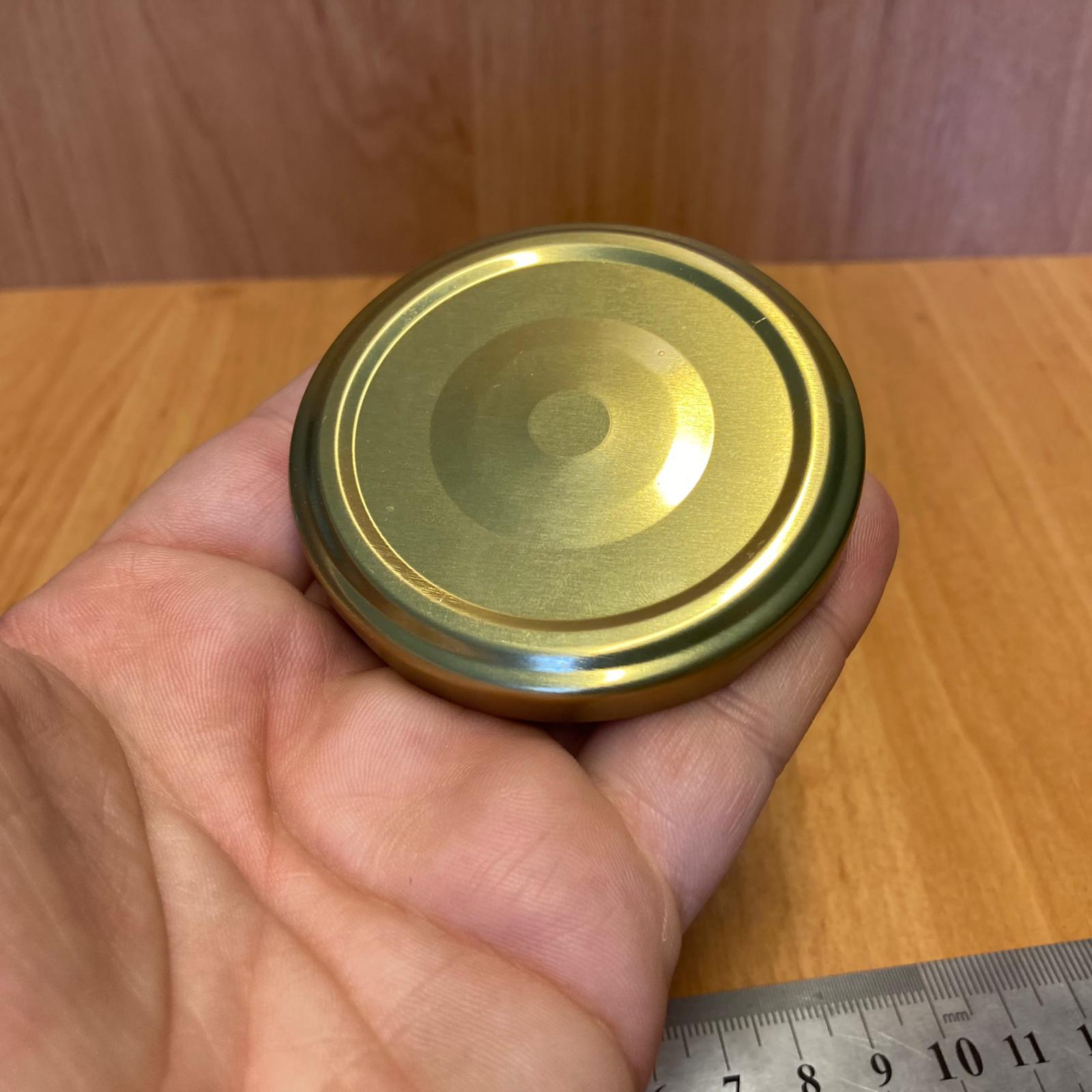 63 MM TWİST-OFF GOLD (KOYU) METAL KAPAK - EMNİYET DÜĞMELİ METAL KAPAK