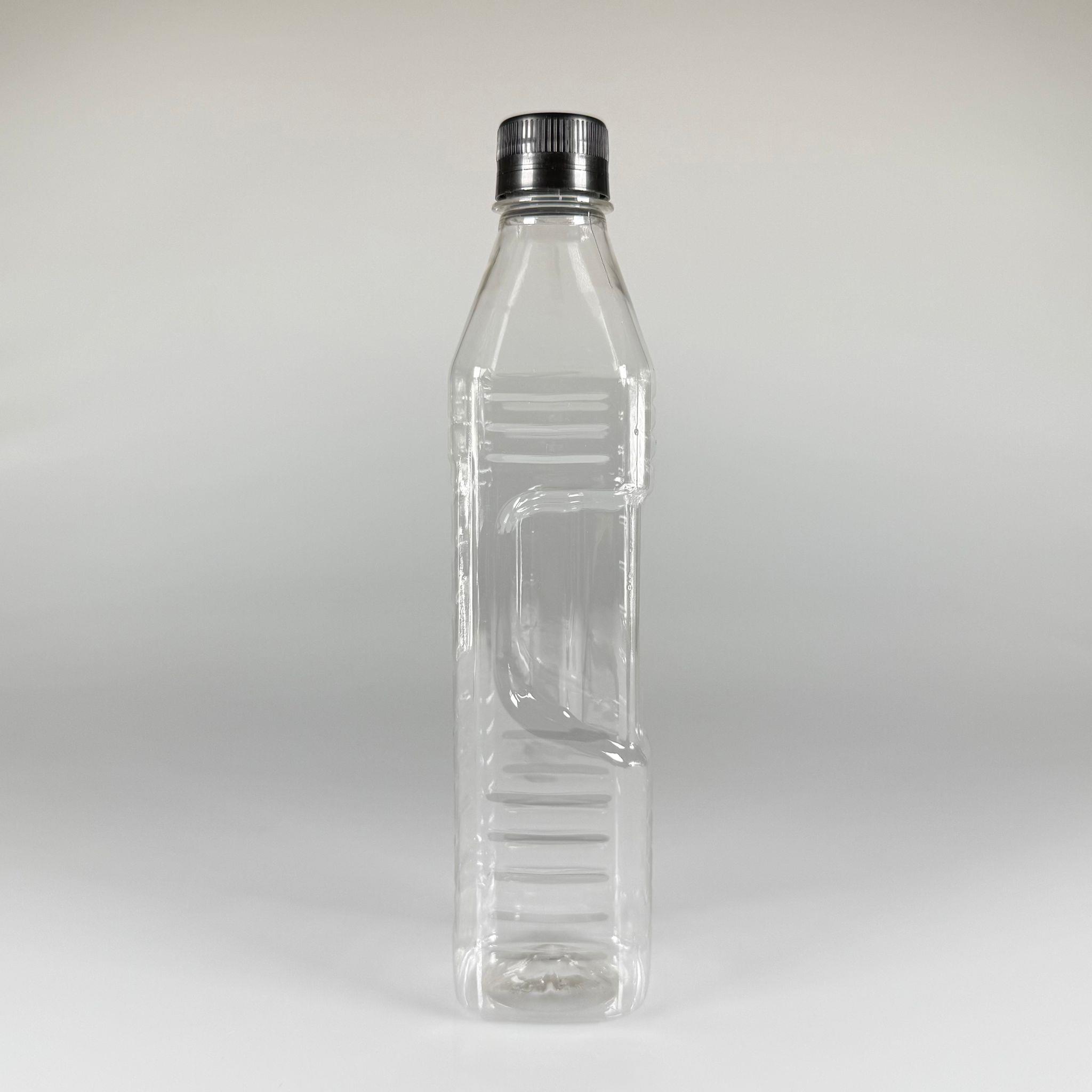 500 CC KÖŞELİ PET ŞİŞE - SİYAH KİLİTLİ KAPAKLI 0,5 LİTRE KARE PLASTİK ŞİŞE - ZEYTİNYAĞ ŞİŞESİ