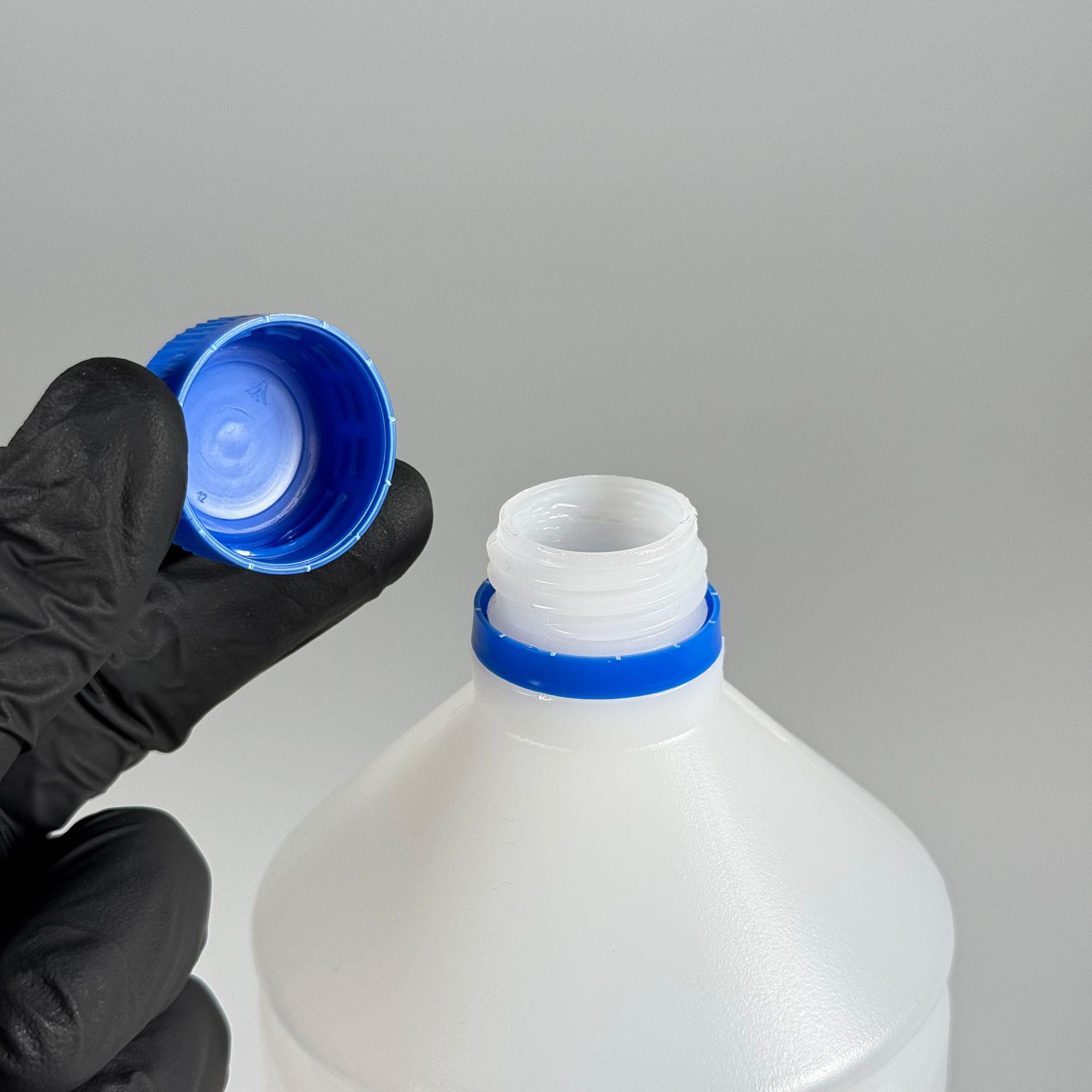 1000 CC TİNER ŞİŞESİ - MAVİ KİLİTLİ KAPAKLI - 1000 ML KİMYASALA DAYANIKLI PLASTİK ŞİŞE - 1 LT POLİETİLEN ŞİŞE