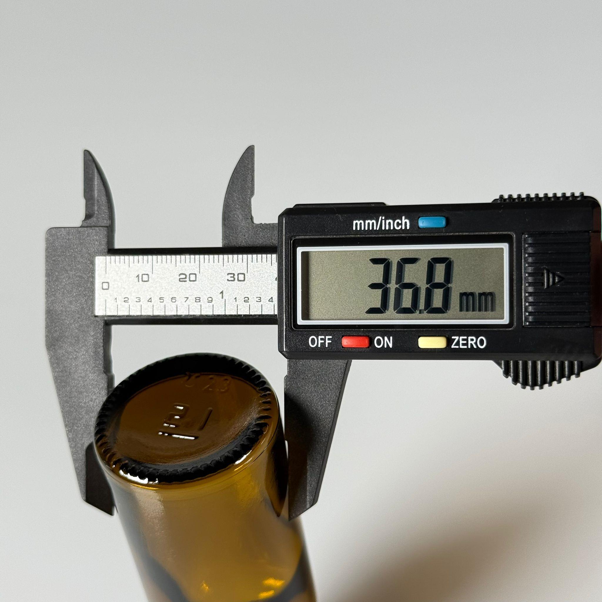 50 CC AMBER CAM ŞİŞE 20 MM  !!AĞIZ ÇAPI 20 MM