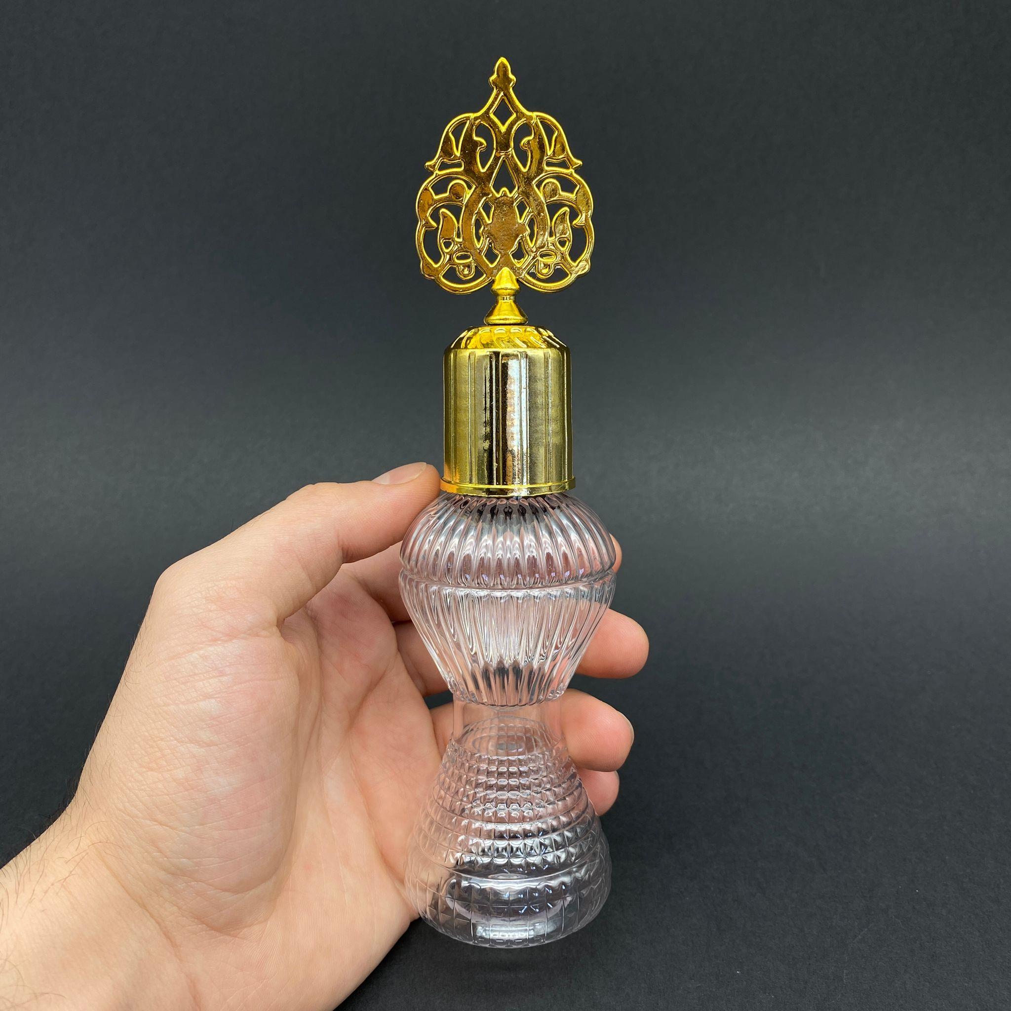 100 CC PIRLANTA KOLONYA ŞİŞESİ - CAMPET - GOLD OSMANLI KAPAKLI KOLONYA TIPALI - 100 ML CAMPET KOLONYA ŞİŞESİ