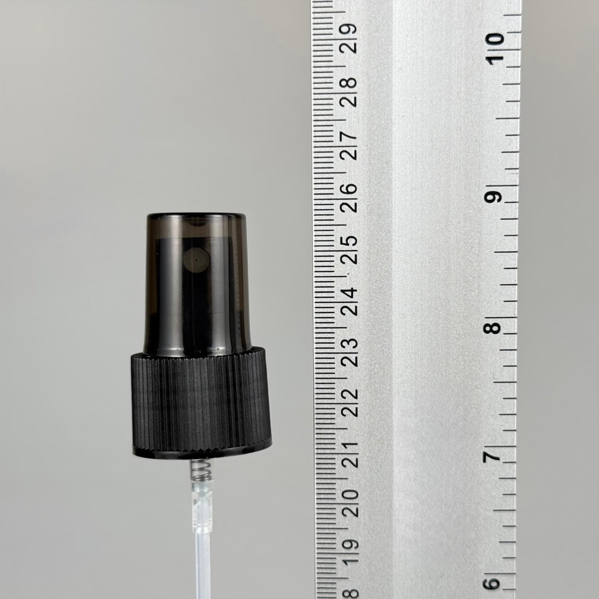 24 MM SPREY PARMAK SPREY SİYAH RENK - 24 MM VALF - ŞEFFAF KAPAKLI