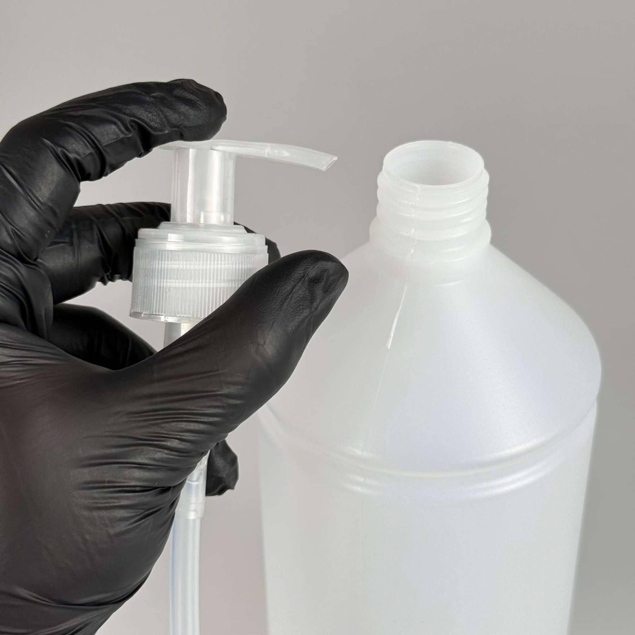 1000 CC TİNER ŞİŞESİ - ŞEFFAF SIVI SABUN POMPALI - 1000 ML KİMYASALA DAYANIKLI PLASTİK ŞİŞE - 1 LT POLİETİLEN ŞİŞE