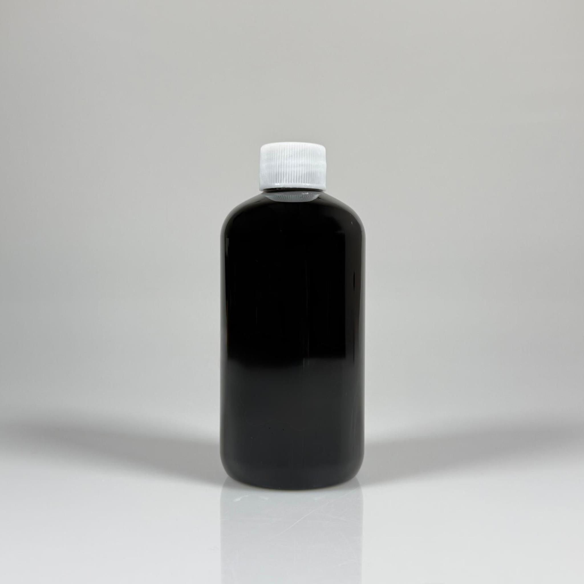 250 CC SİYAH PLASTİK ŞİŞE ZEYNEP MODEL - CONTALI BEYAZ KAPAKLI - 250 ML TOMBUL PET ŞİŞE