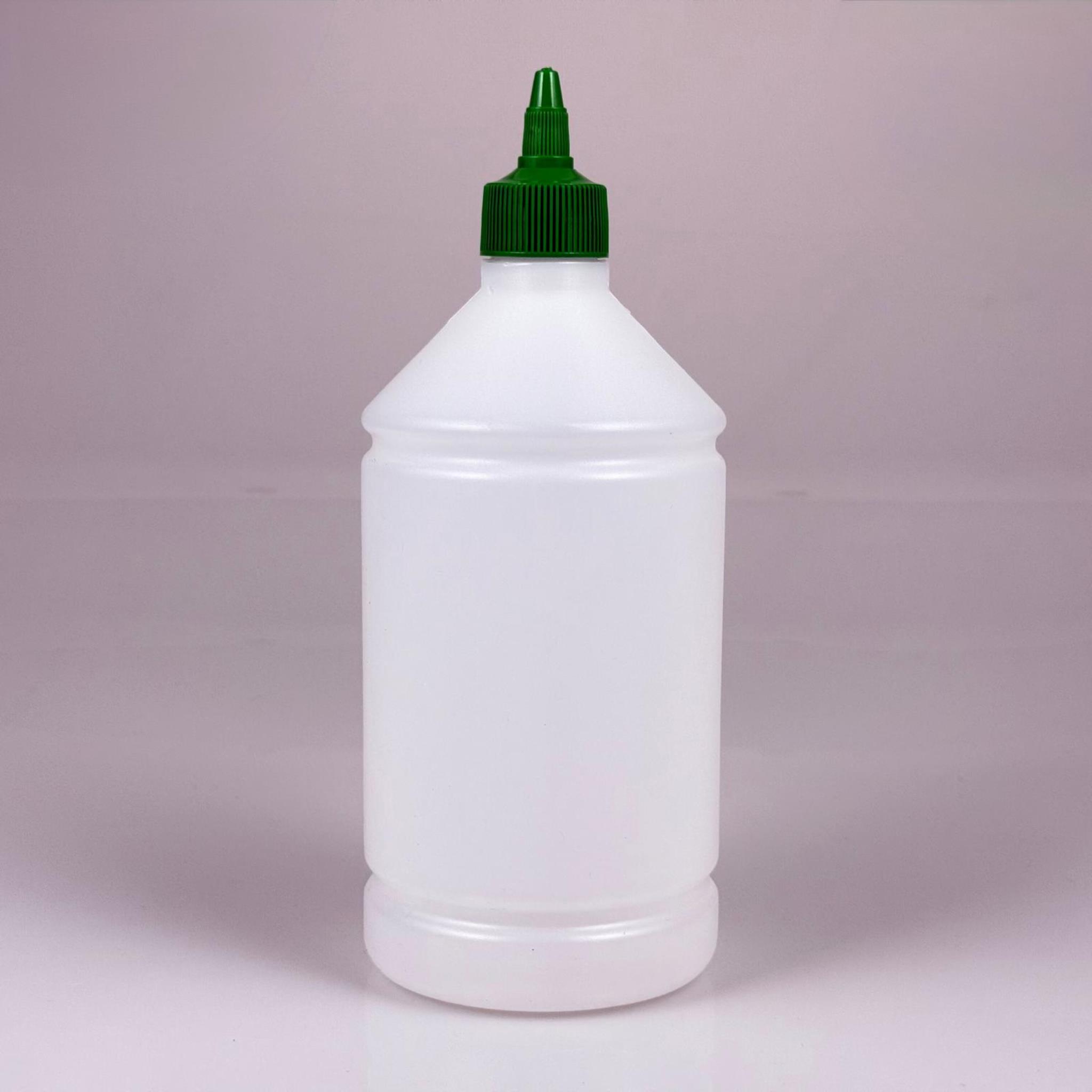 ZEYTİNYAĞI, SOS, ACI SOS, SİRKE, SRIRACHA VB BOŞ ŞİŞELERİ - YEŞİL SİVRİ TWİST AKITICI KAPAK + 1000 ML NATÜREL POLİETİLEN PLASTİK ŞİŞE TAKIM