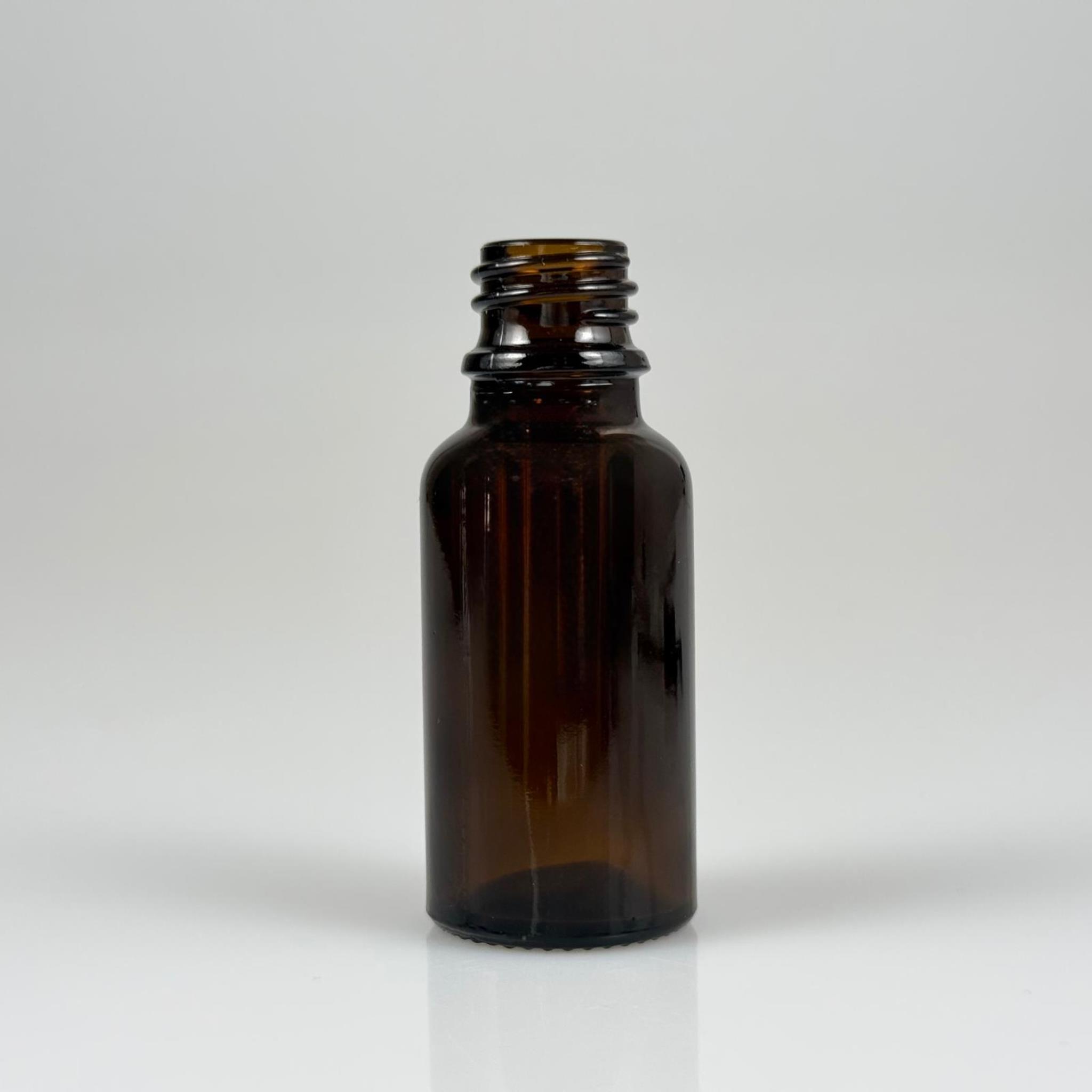 20 CC AMBER CAM ŞİŞE KAPAKSIZ (18 AĞIZ) - 20 ML KAHVERENGİ DROPPER ŞİŞE - ŞİŞECAM ÜRÜN KODU 762302 İLE EŞDEĞERDİR