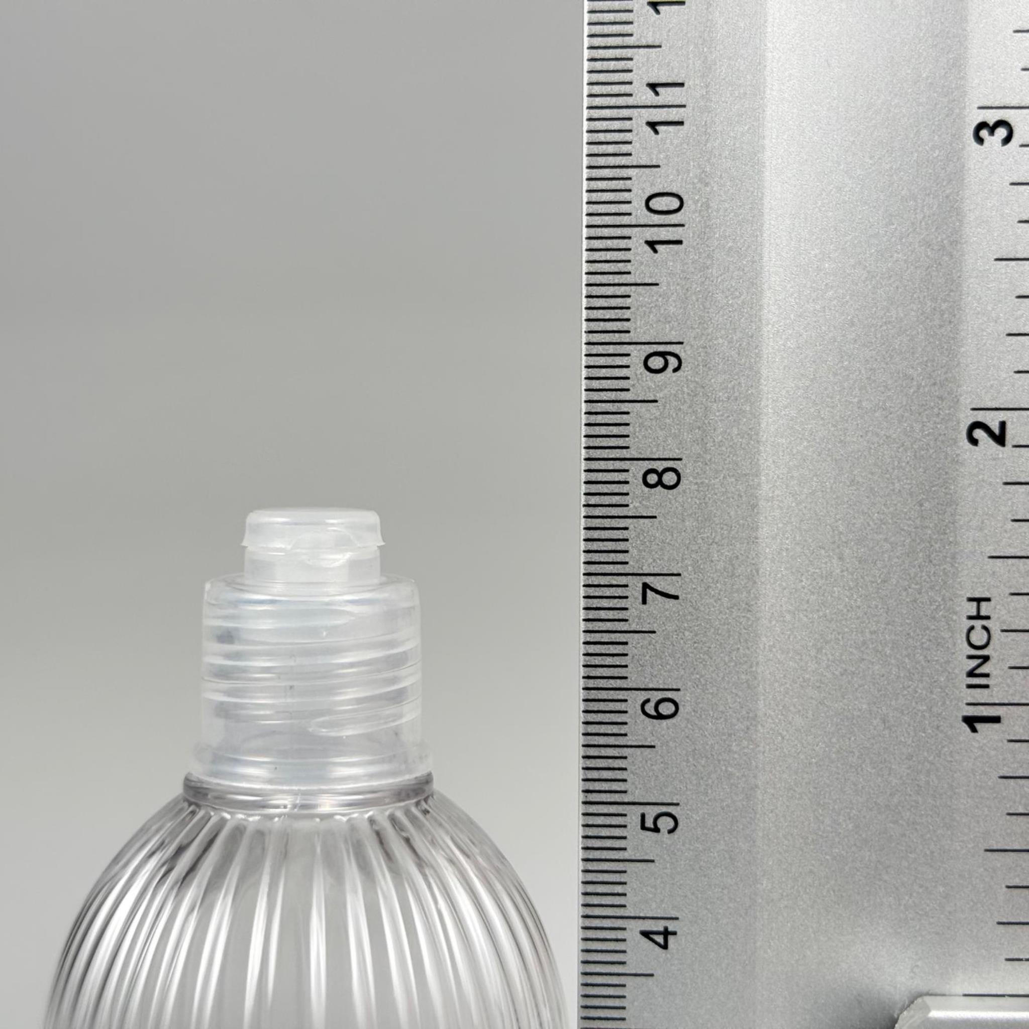 50 CC TOP ÇİZGİLİ DESENLİ 18 MM ŞEFFAF YENİ MODEL FLİPTOP KAPAKLI PET ŞİŞE - 50 ML TOP MODEL ÇİZGİLİ YENİ MODEL FLİPTOP KAPAKLI PLASTİK ŞİŞE