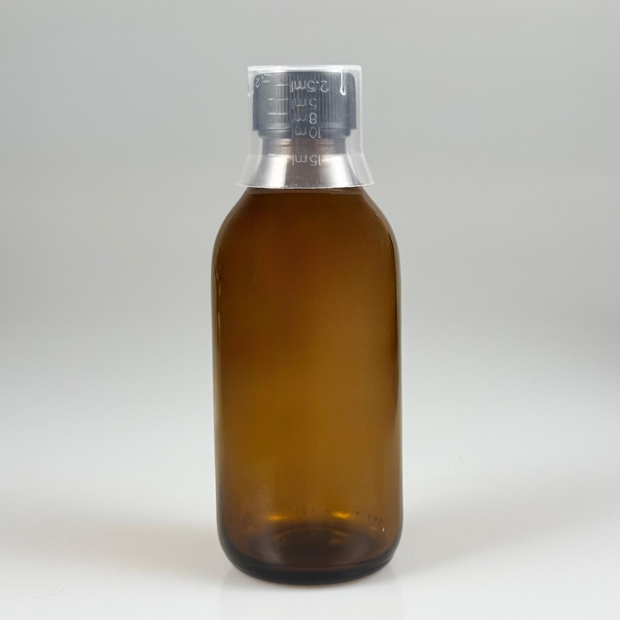 150 CC AMBER CAM ŞİŞE + SİYAH CONTALI KAPAK + 15 ML ÖLÇEK TAKIM  - 150 ML KAHVERENGİ BOŞ ŞURUP ŞİŞESİ  - 150 ML ECZA ŞİŞESİ 25