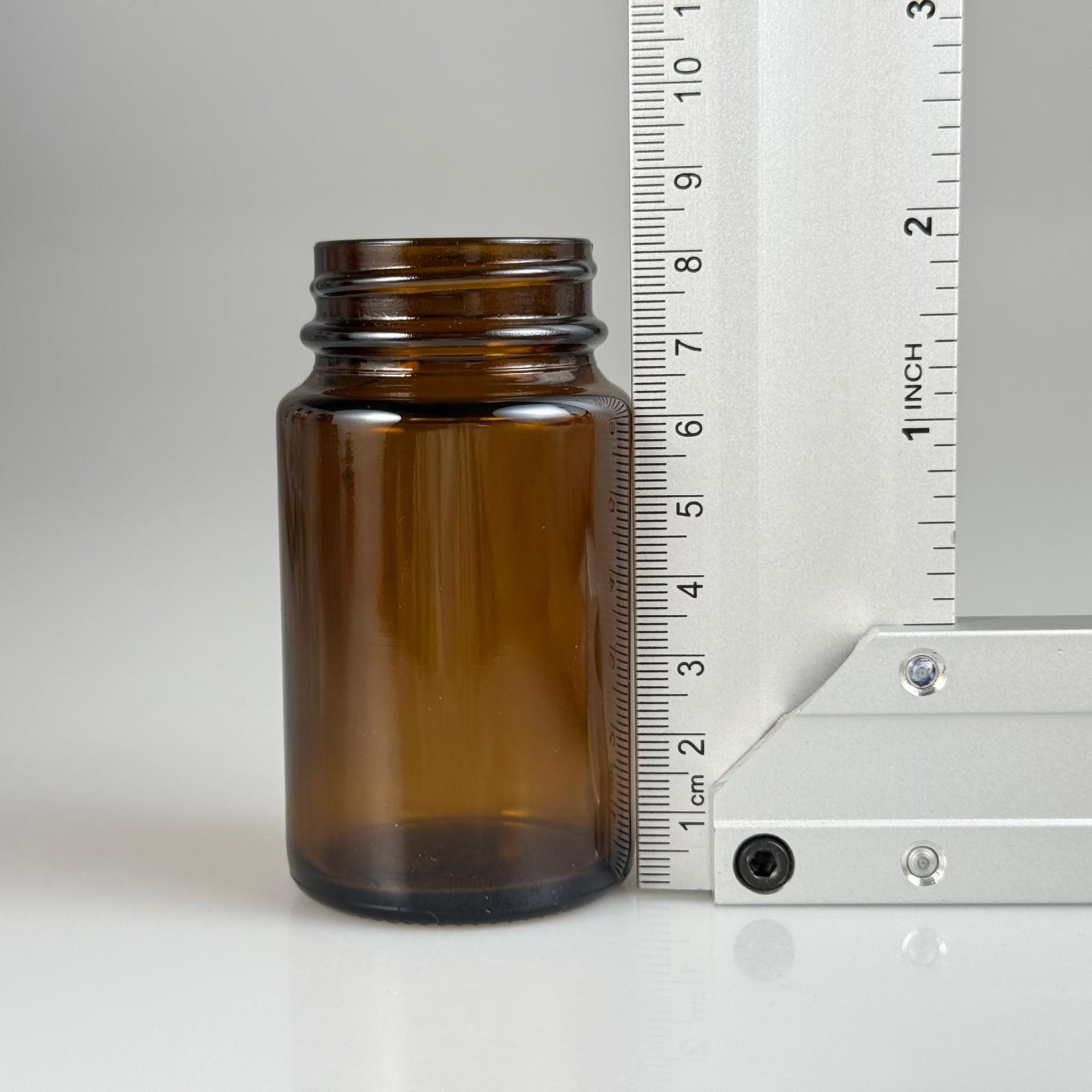 75 CC AMBER CAM TABLET ŞİŞESİ - KAPAKSIZ - 75 ML KAPSÜL ŞİŞESİ - GENİŞ AĞIZLI İLAÇ ŞİŞESİ - TABLET KAVANOZU