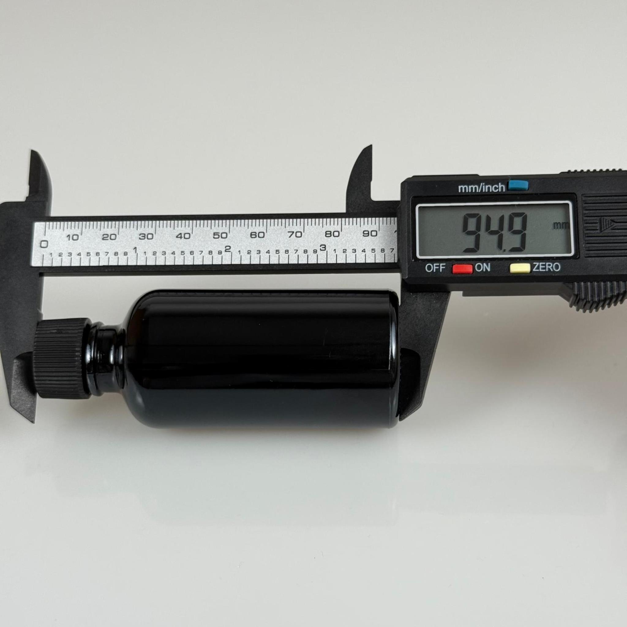 50 CC SİYAH İÇTEN DAMLALIKLI - SİYAH PLASTİK KAPAKLI CAM ŞİŞE - 50 ML KOLONYA TIPALI CAM ŞİŞE