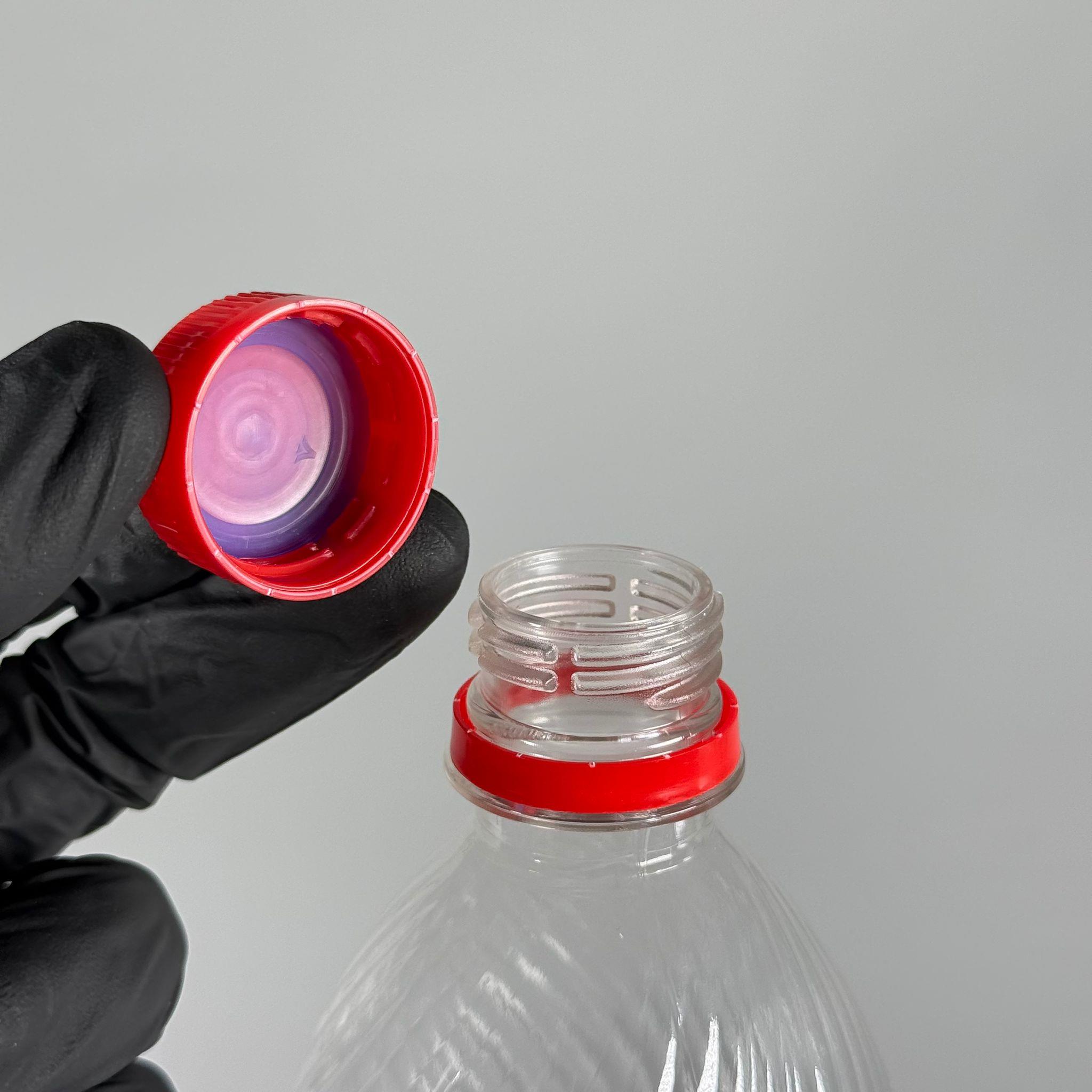 1 LT KİLİTLİ KAPAKLI PET ŞİŞE - KIRMIZI KAPAKLI 1 LİTRE BOŞ PET ŞİŞE