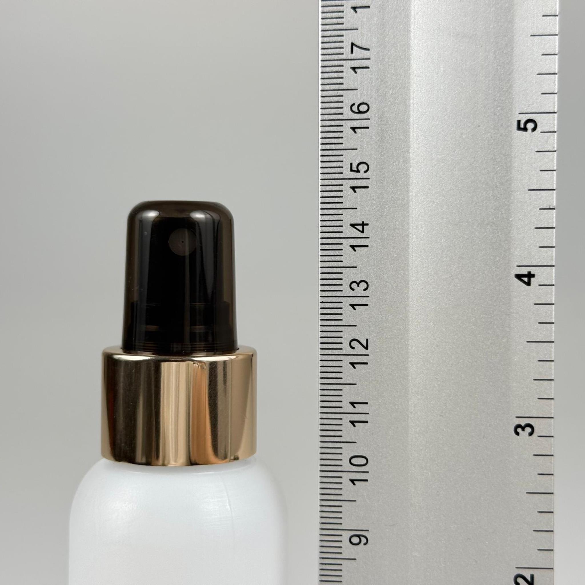 100 CC NATÜREL SERT POLİETİLEN ŞİŞE + GOLD SPREYLİ -  24 MM  - 100 ML SERT POLİETİLEN ŞİŞE