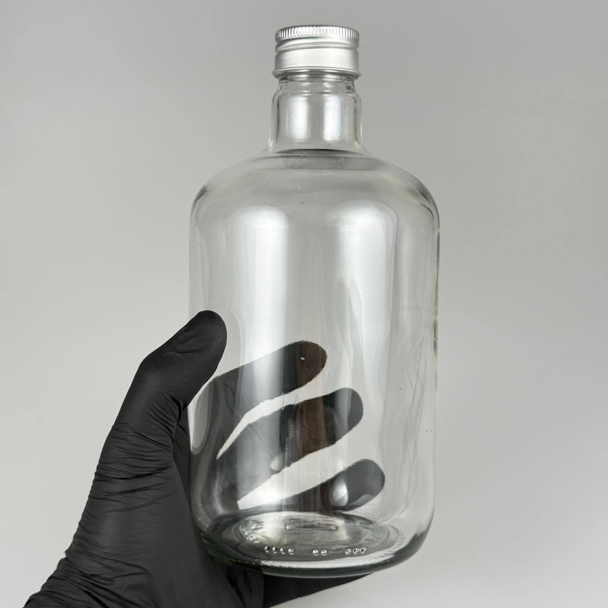 750 CC GORDO CAM ŞİŞE - CONTALI GÜMÜŞ METAL KAPAKLI - 750 ML GORDO TOMBUL CAM ŞİŞE