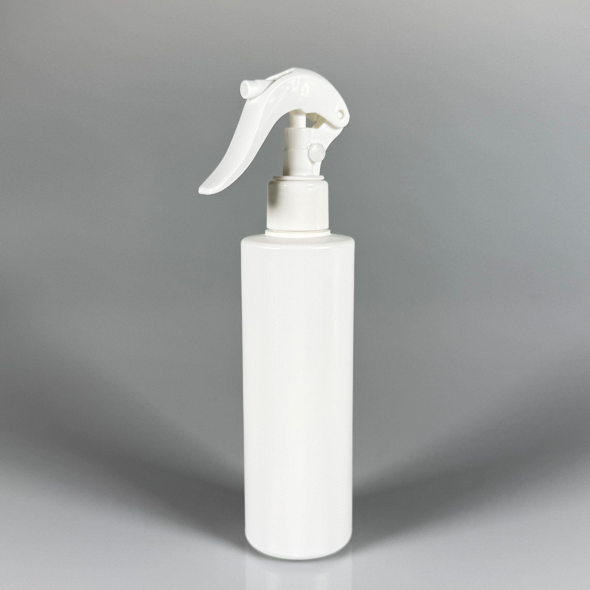 200 CC (SİLME 250 CC) BEYAZ SİLİNDİR MODEL MAT SERT POLİETİLEN ŞİŞE - BEYAZ TRİGER SPREYLİ - 200 ML BEYAZ SPREYLİ PLASTİK ŞİŞE