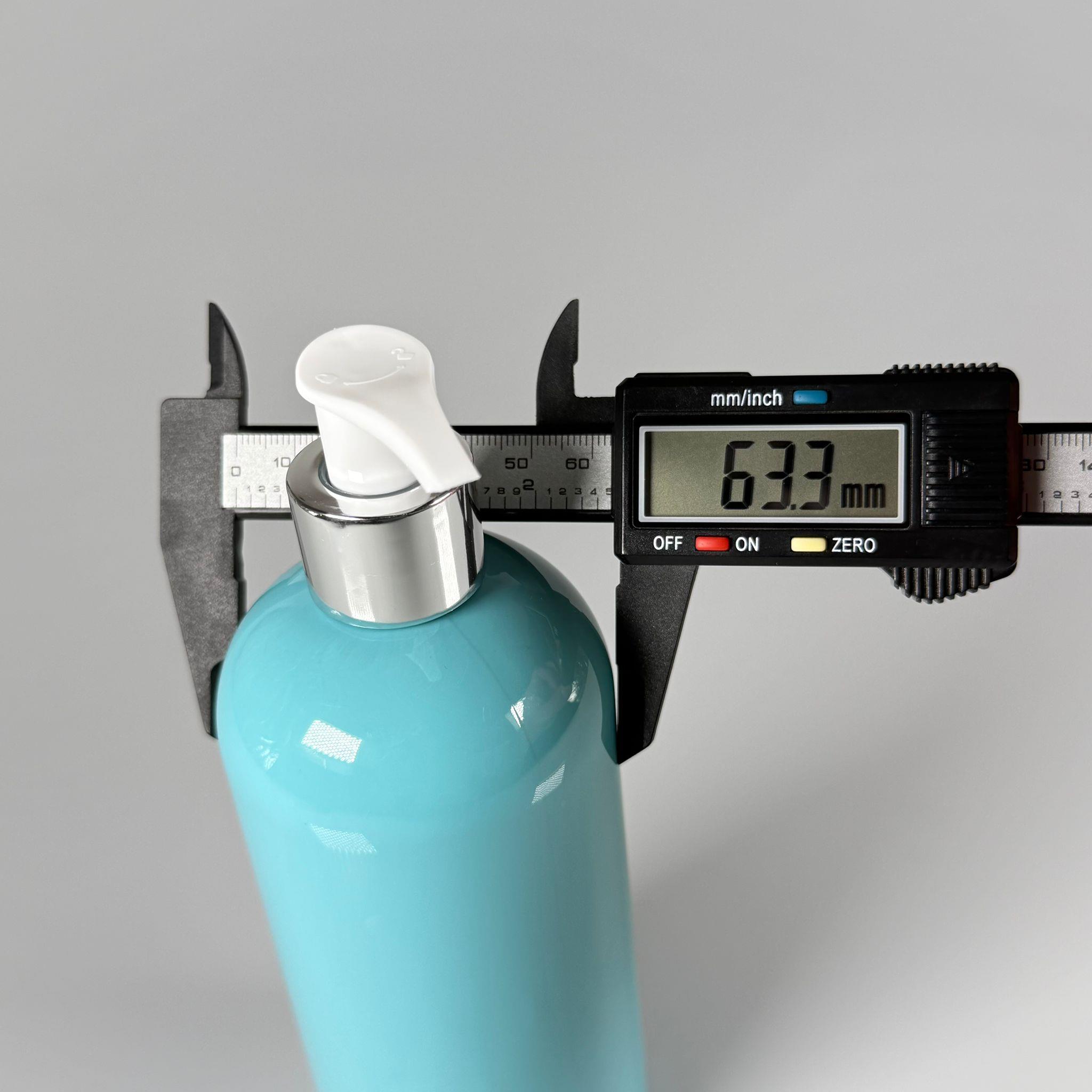 400 CC OVAL BOYUNLU SİLİNDİR PET ŞİŞE (30 GR) - GÜMÜŞ POMPALI - 400 ML PLASTİK ŞİŞE - TURKUAZ