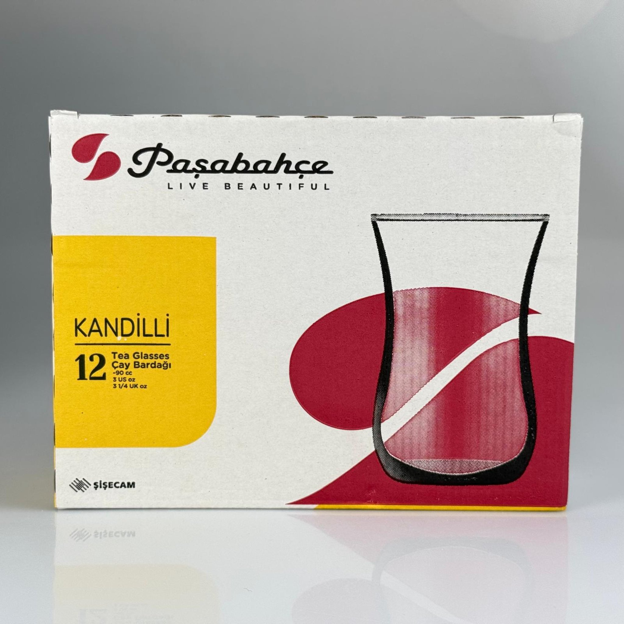 PAŞABAHÇE ÇAY BARDAK 42011 SADE - 12Lİ PAKET - PAŞABAHÇE KAHVECİ ÇAY BARDAĞI