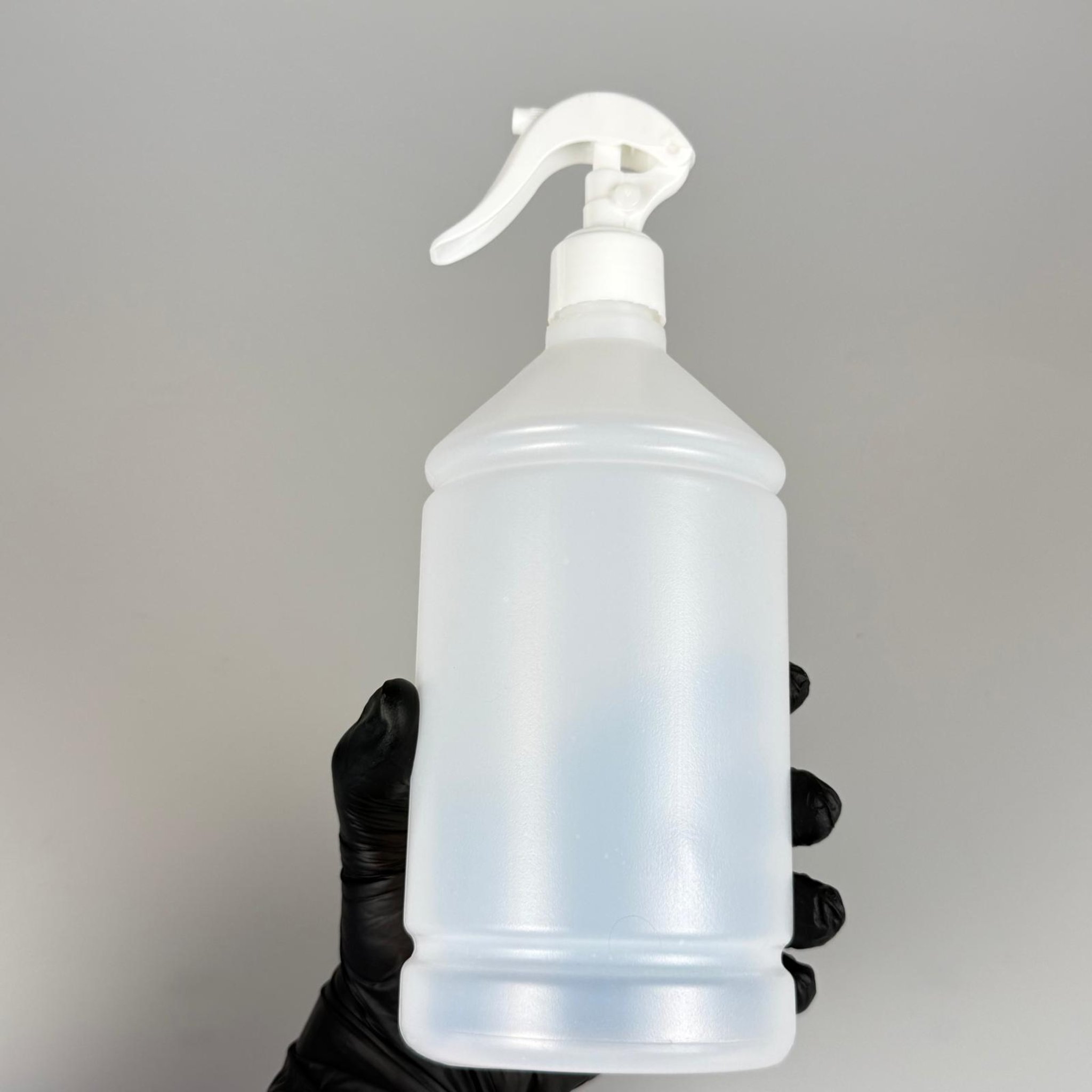 1000 CC TİNER ŞİŞESİ - BEYAZ TRİGER TETİK SPREYLİ (DUMAN PÜSKÜRTÜR) - 1000 ML KİMYASALA DAYANIKLI PLASTİK ŞİŞE - 1 LT POLİETİLEN ŞİŞE