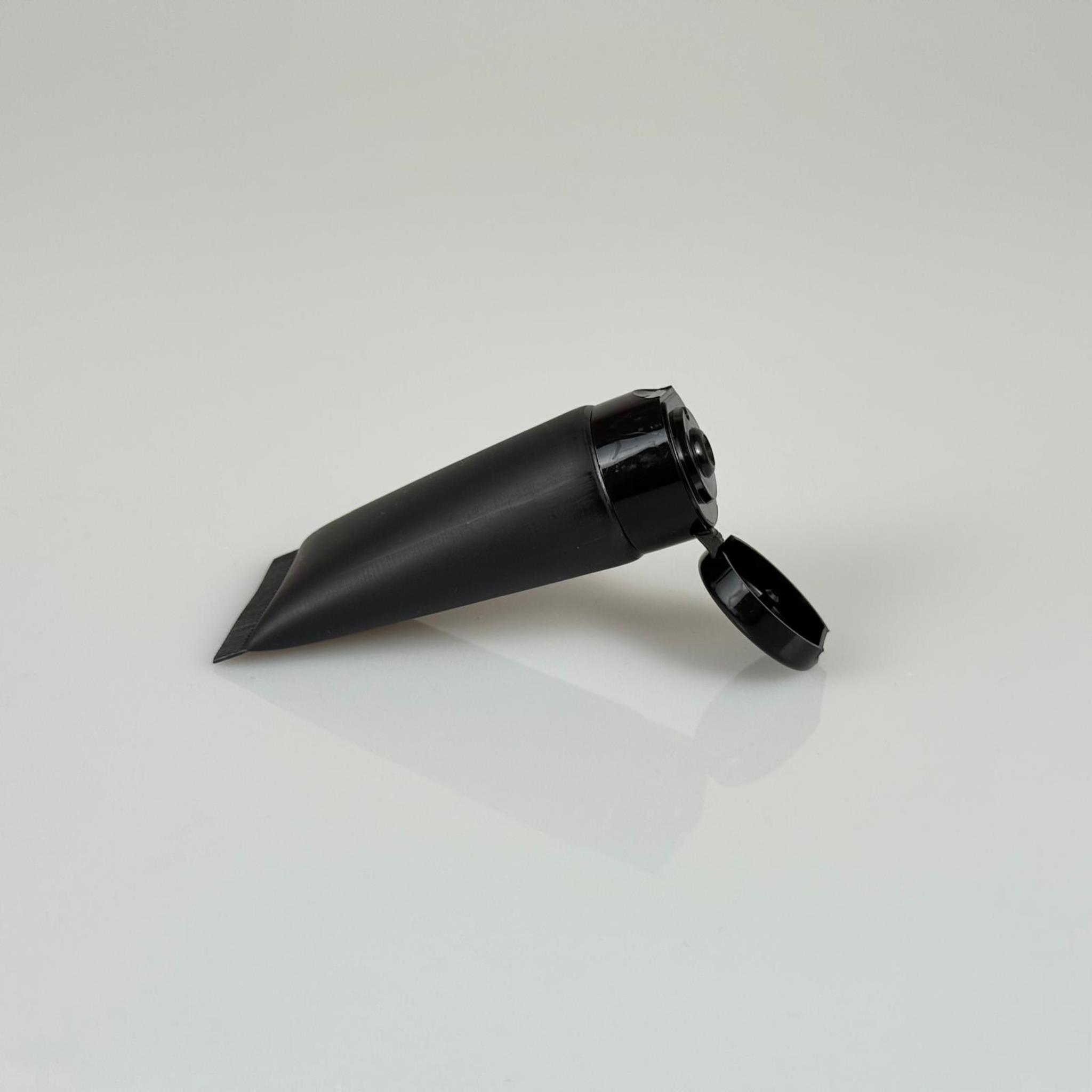 KOZMETİK İÇİN SİYAH BOŞ KREM TÜPÜ FLİPTOP KAPAKLI - 20 ML - MERHEM TÜPÜ - PLASTİK MANÜEL DOLDURULABİLİR BOŞ TÜP - LİPGLOSS TÜP - DUDAK PARLATICISI TÜPÜ - BAL DOLUMU İÇİN PLASTİK TÜP