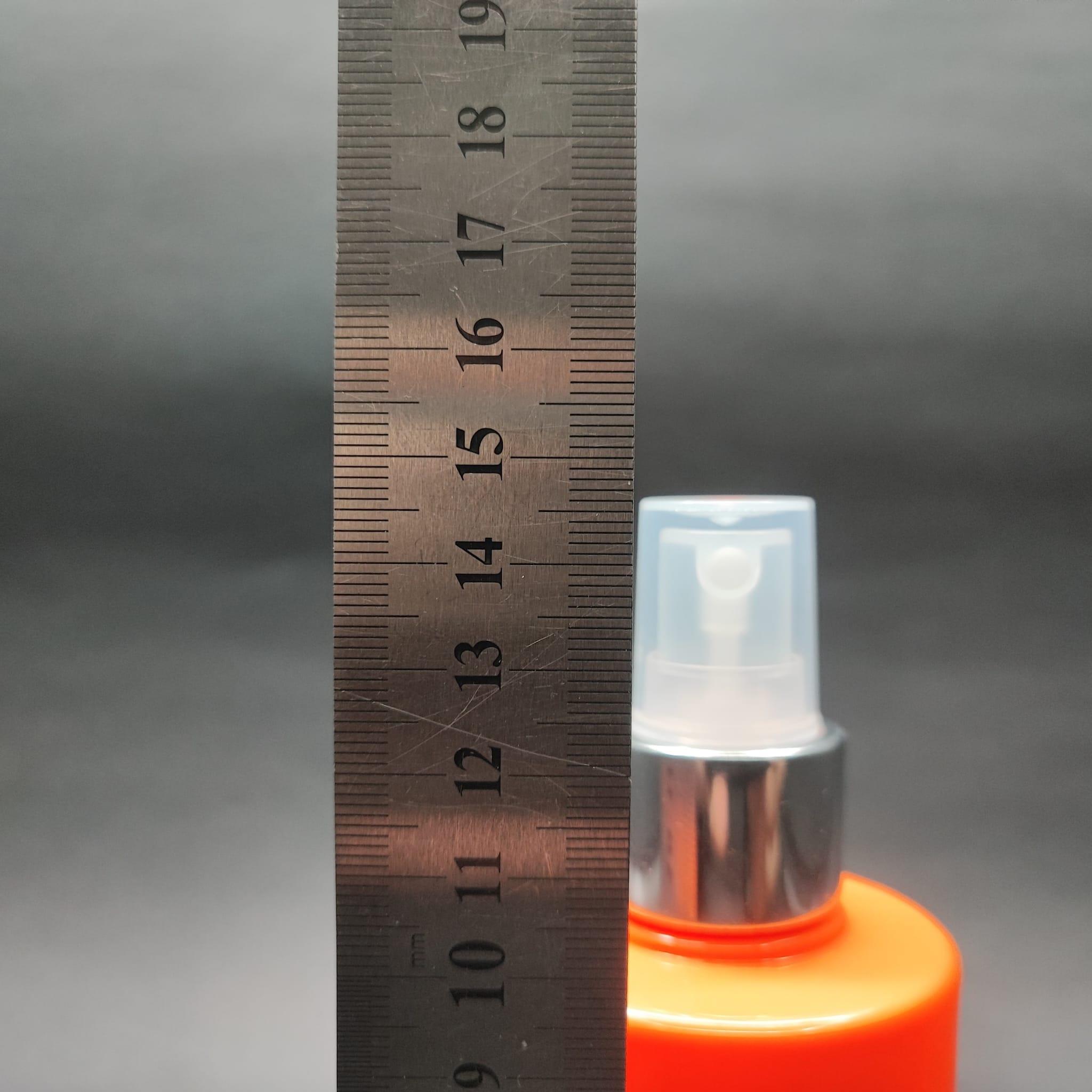 200 CC KÜT BOYUNLU SİLİNDİR PET ŞİŞE (24 GR) - GÜMÜŞ SPREYLİ - 200 ML PLASTİK ŞİŞE - TURUNCU