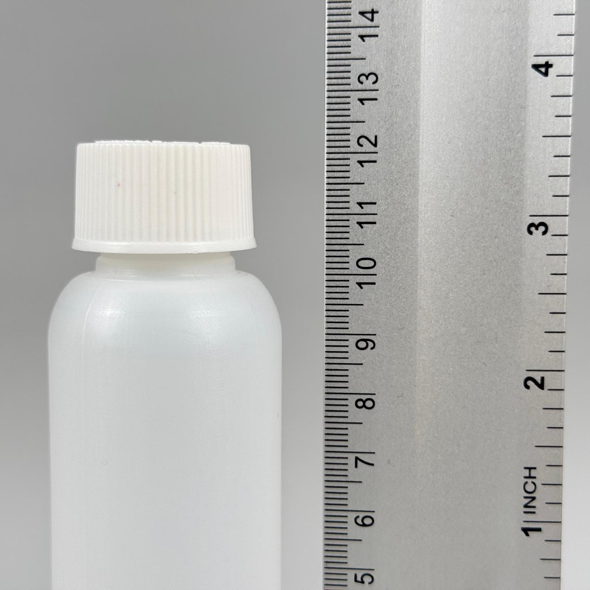 100 CC NATÜREL SERT POLİETİLEN ŞİŞE ( 24 MM ) + BEYAZ ÇOCUK KİLİTLİ KAPAK  ( SIZDIRMAZ KÖPÜK CONTALI ) - 100 ML SERT POLİETİLEN KOLONYA ŞİŞESİ
