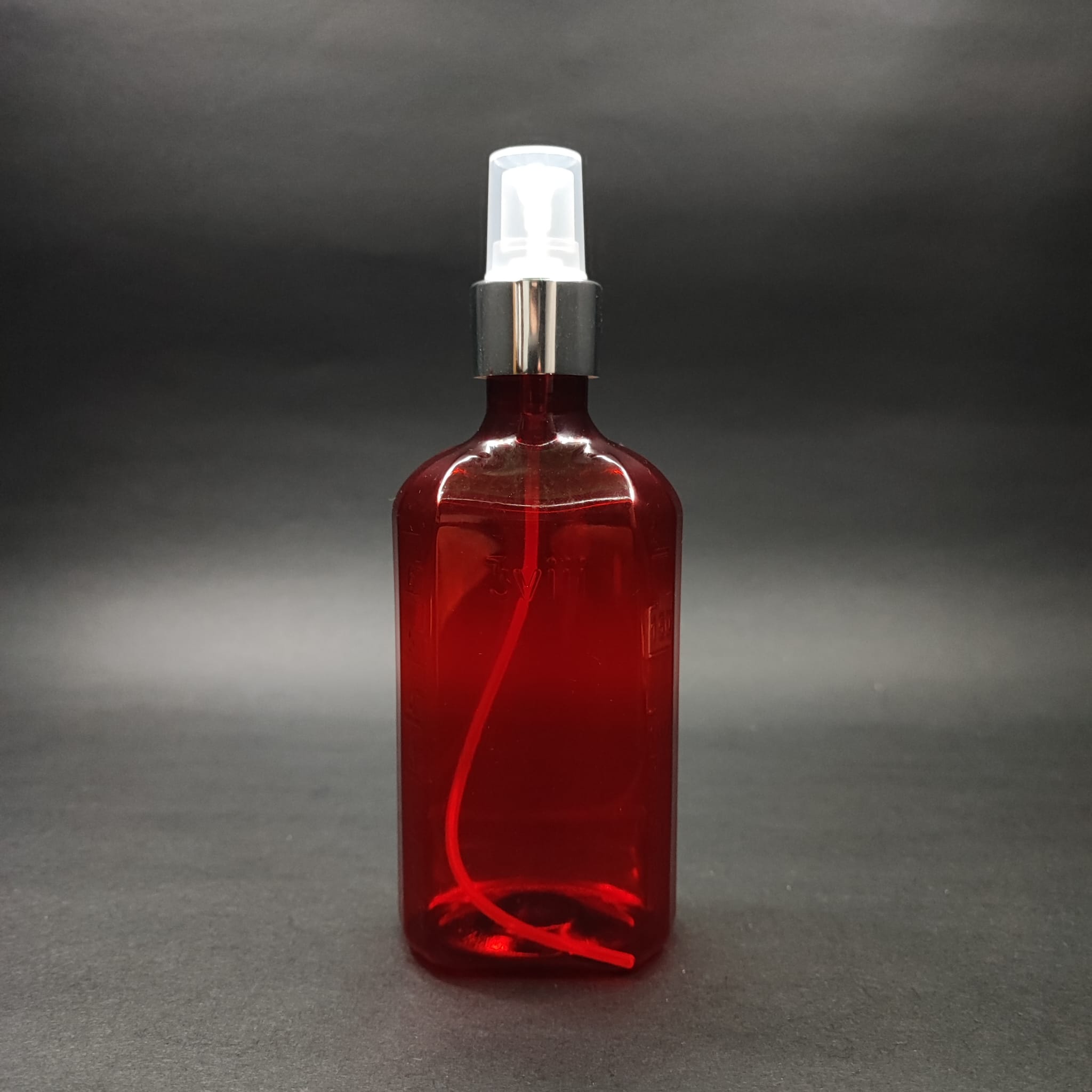 200 CC ÖLÇEKLİ PET ŞİŞE - GÜMÜŞ PARMAK SPREYLİ - 200 ML VE OZ ÖLÇÜLÜ KIRMIZI PET ŞİŞE