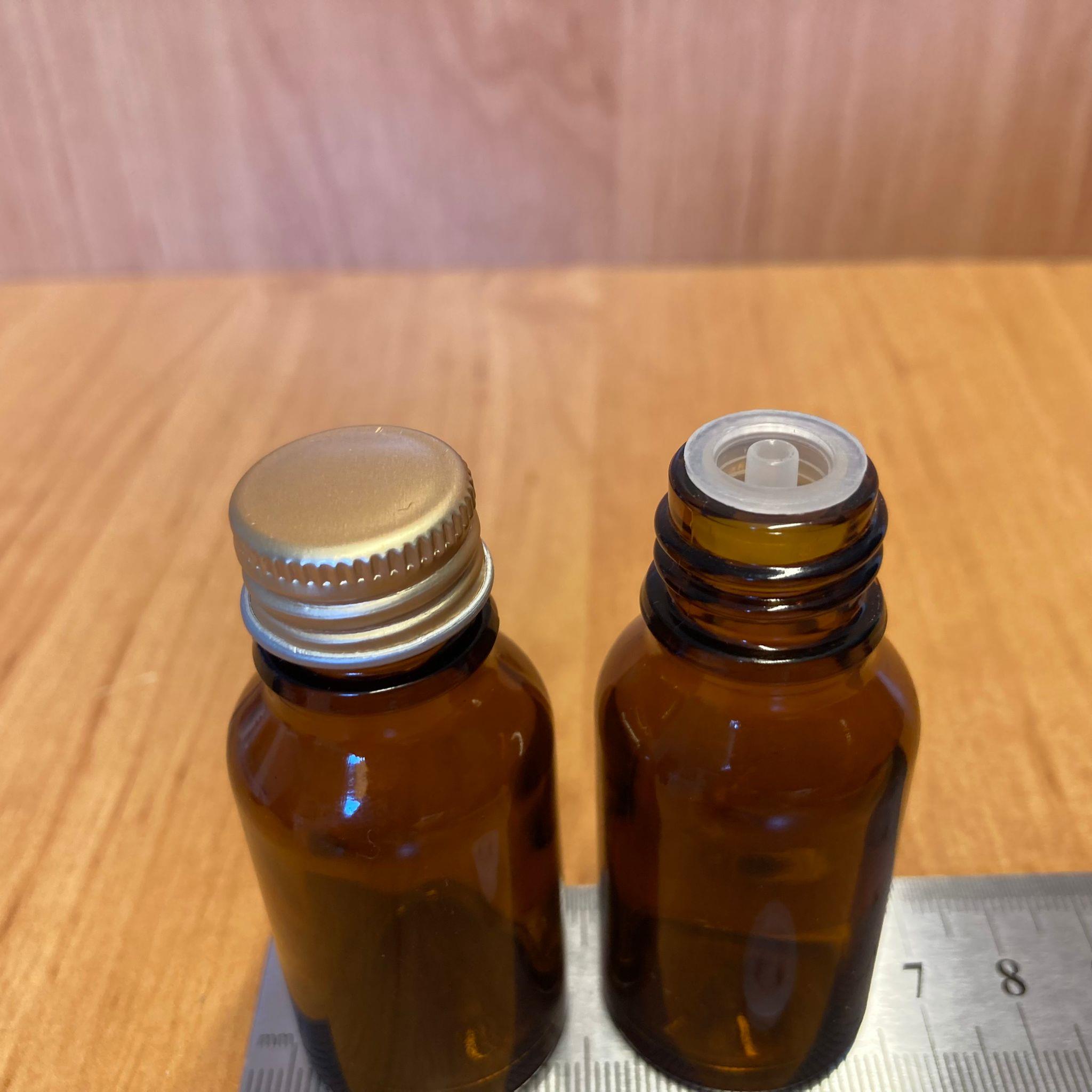 15 CC AMBER İÇTEN DAMLALIKLI - GOLD METAL KAPAKLI CAM ŞİŞE - 15 ML KOLONYA TIPALI CAM ŞİŞE