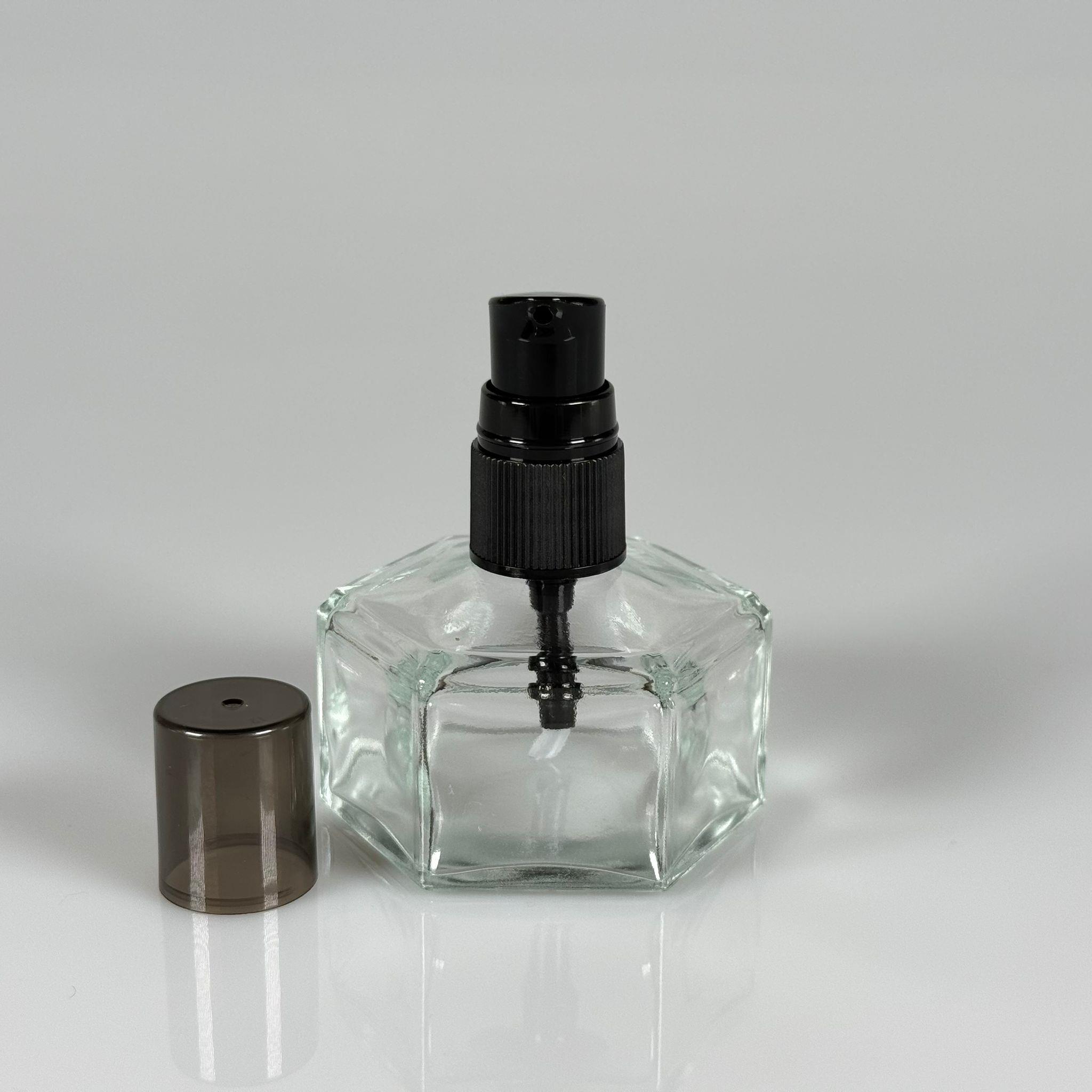 50 CC BASIK ALTIGEN CAM ŞİŞE - SİYAH LOSYON POMPALI - 50 ML PRESTİJLİ ŞİŞE