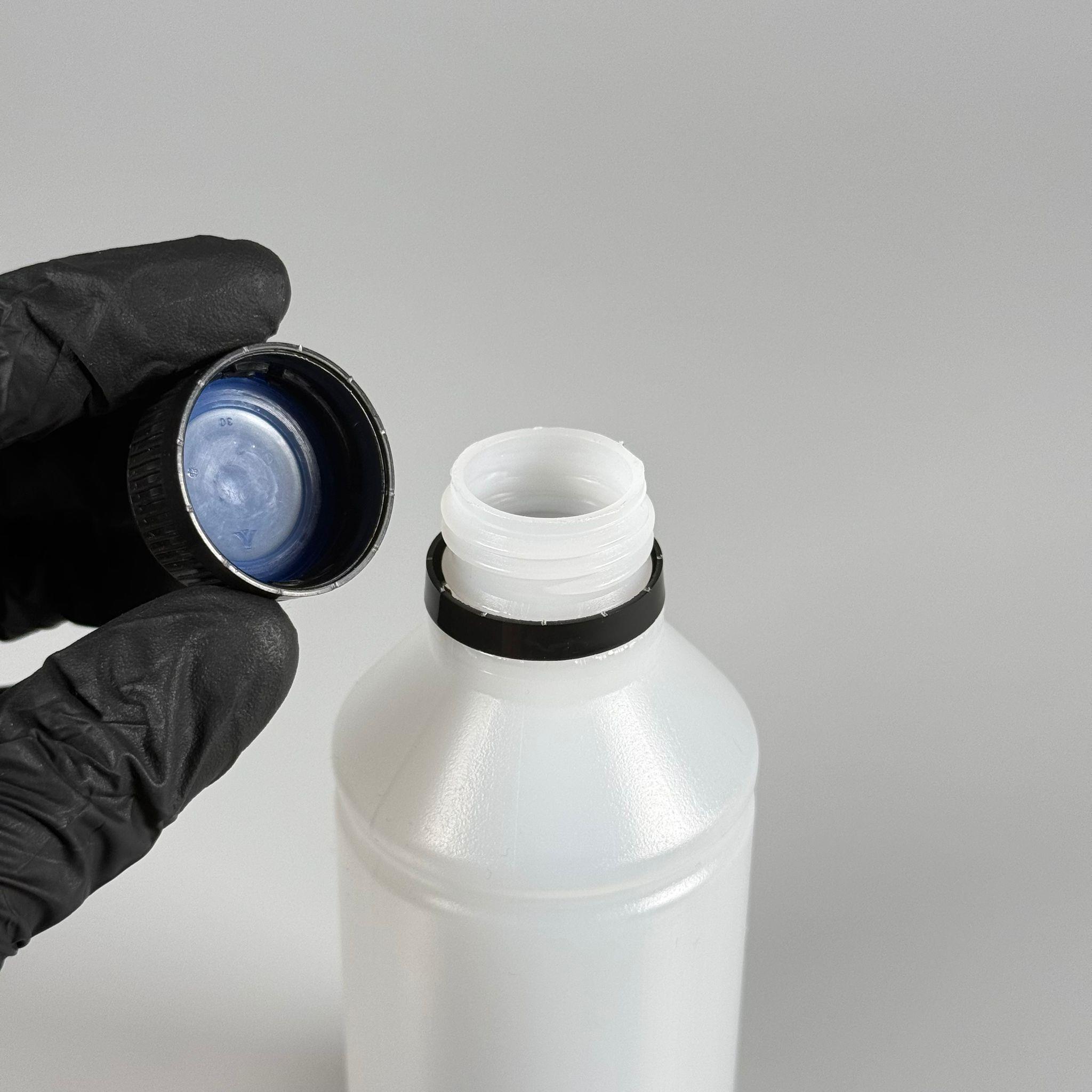 250 CC TİNER ŞİŞESİ - SİYAH KİLİTLİ KAPAKLI - 250 ML KİMYASALA DAYANIKLI PLASTİK ŞİŞE - 0,25 LT POLİETİLEN ŞİŞE