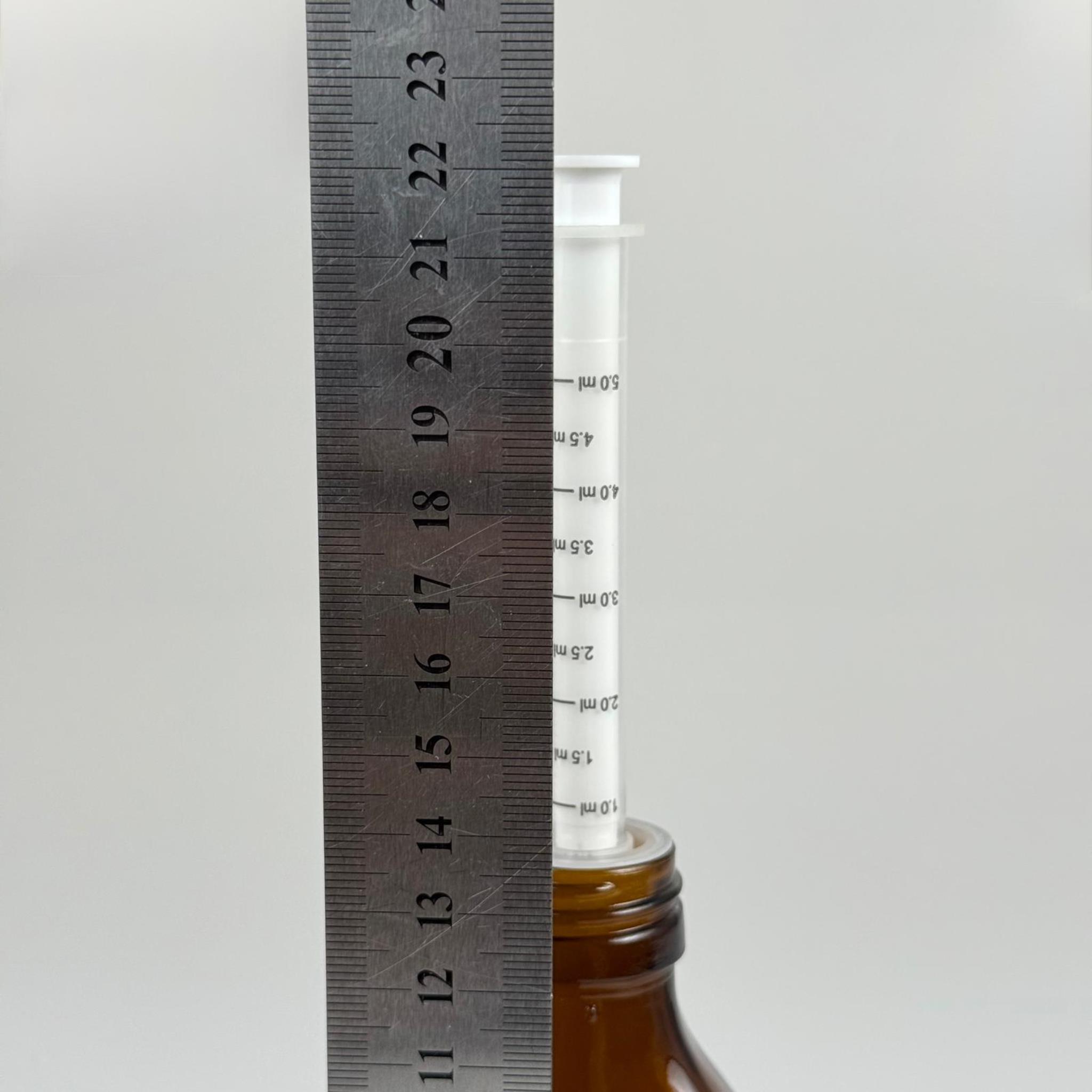 100 ML YASSI CAM ECZA ŞİŞESİ + 5 ML DOZAJ PİPETİ + DOZAJ TIPASI + CONTALI PLASTİK KAPAK TAKIM