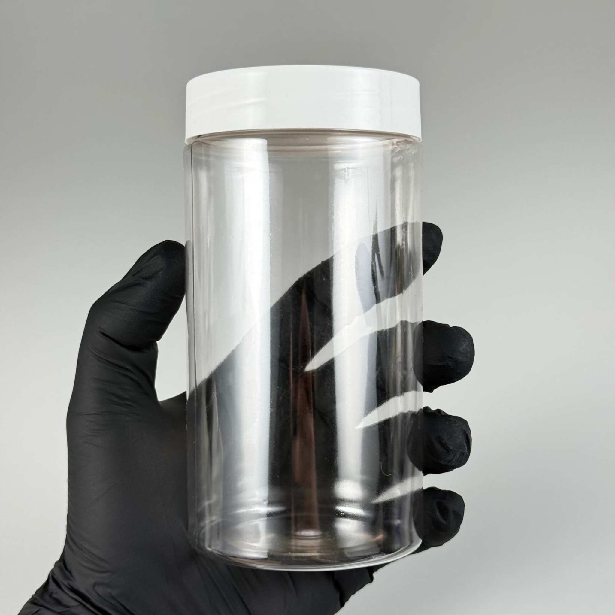370 CC SİLİNDİR PET KAVANOZ - BEYAZ KAPAKLI - İÇ TIPALI - 370 ML PLASTİK KREM KAVANOZU