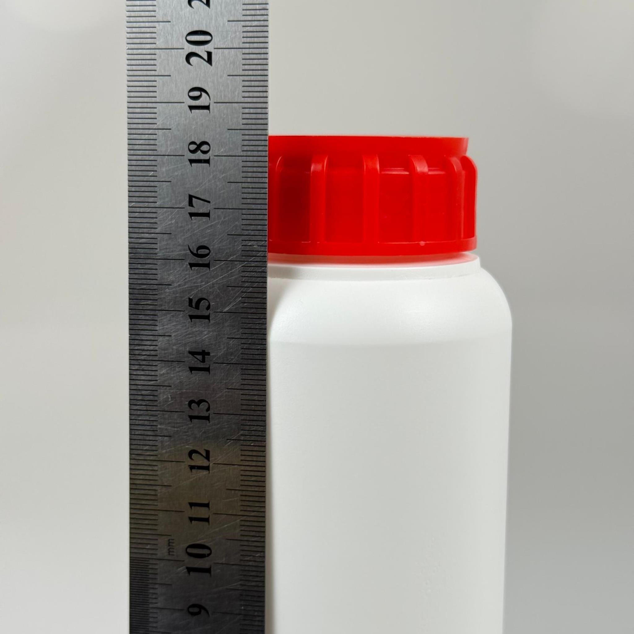 0,5 LT ZİRAİ İLAÇ BİDONU BEYAZ + KIRMIZI ALÜMİNYUM FOLYOLU İNDİKSİYON CONTA SK50 KAPAK - 500 CC PE POLİETİLEN TARIM BİDON