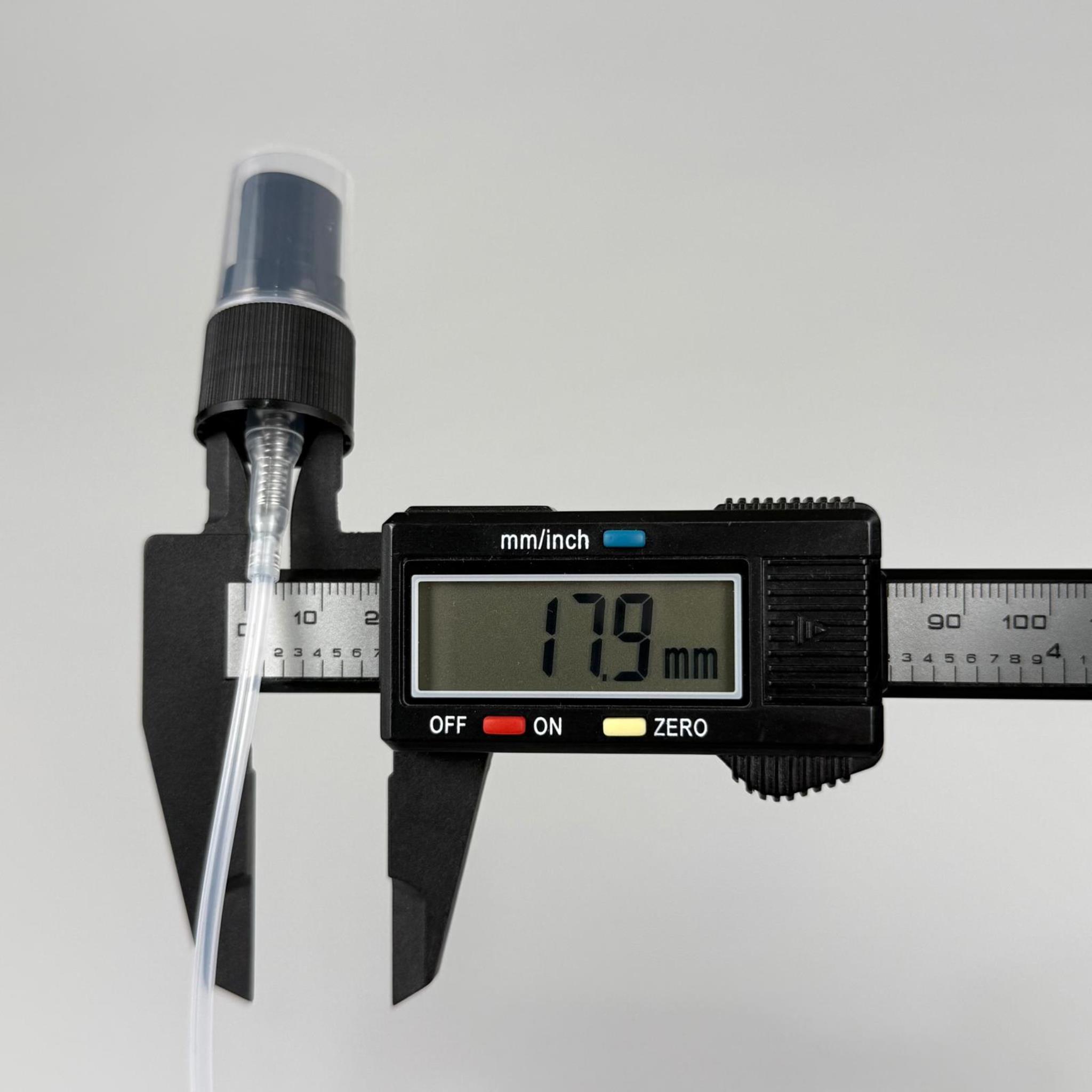 18 MM SPREY SİYAH RENK KAPAKLI - 18 MM VALF SİYAH PARMAK SPREY