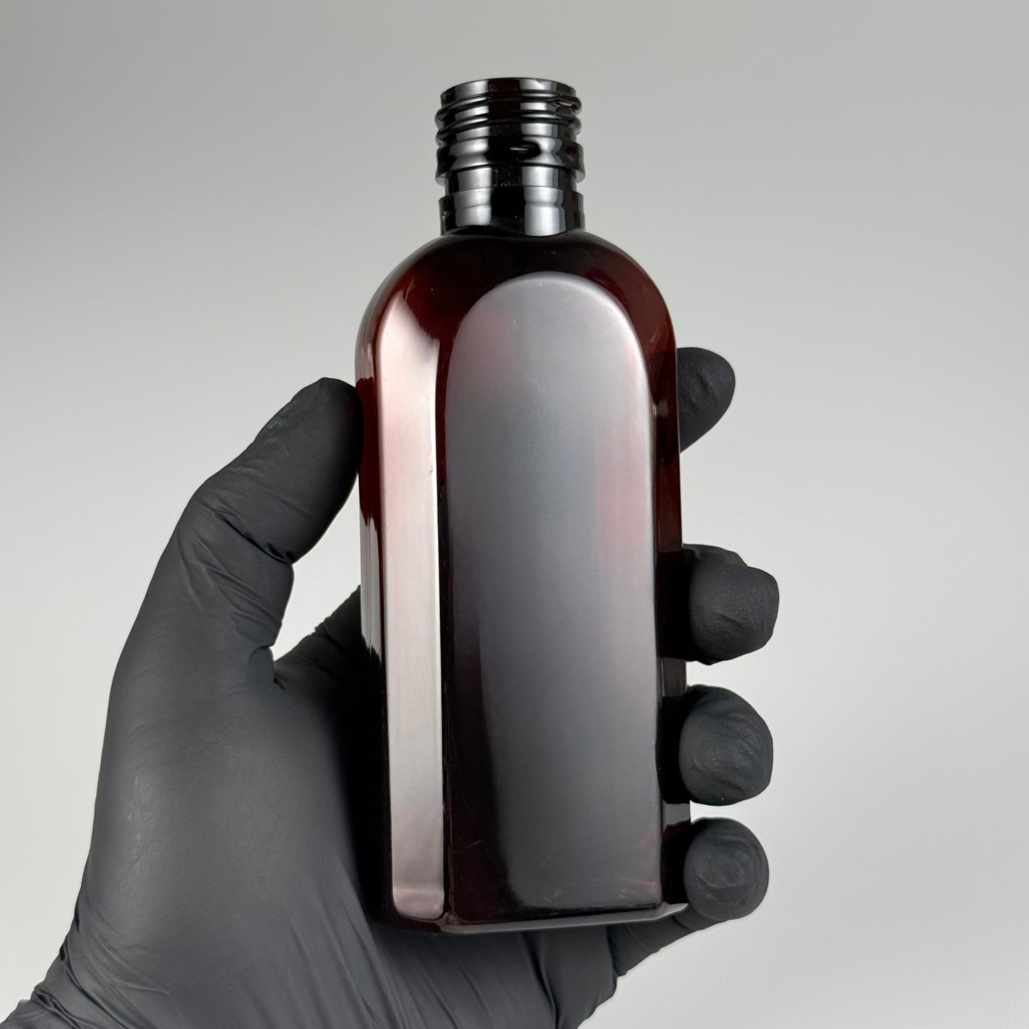 125 CC AMBER YASSI PET ŞİŞE - 25 AĞIZ - 125 ML YASSI PLASTİK KAHVERENGİ ŞİŞE